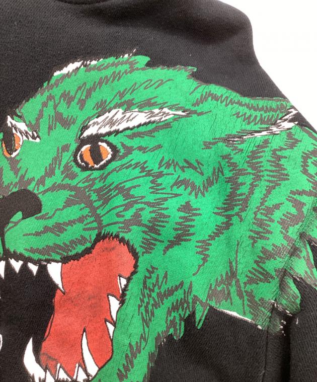 中古・古着通販】GUCCI (グッチ) Loved Panther Logo Hoodie ブラック