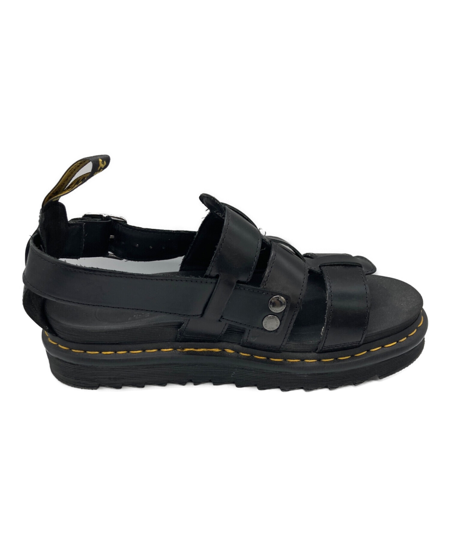 Dr. Martens ブラック ストラップサンダル　未使用に近い 中古・古着通販】Dr.Martens (ドクターマーチン) ストラップサンダル