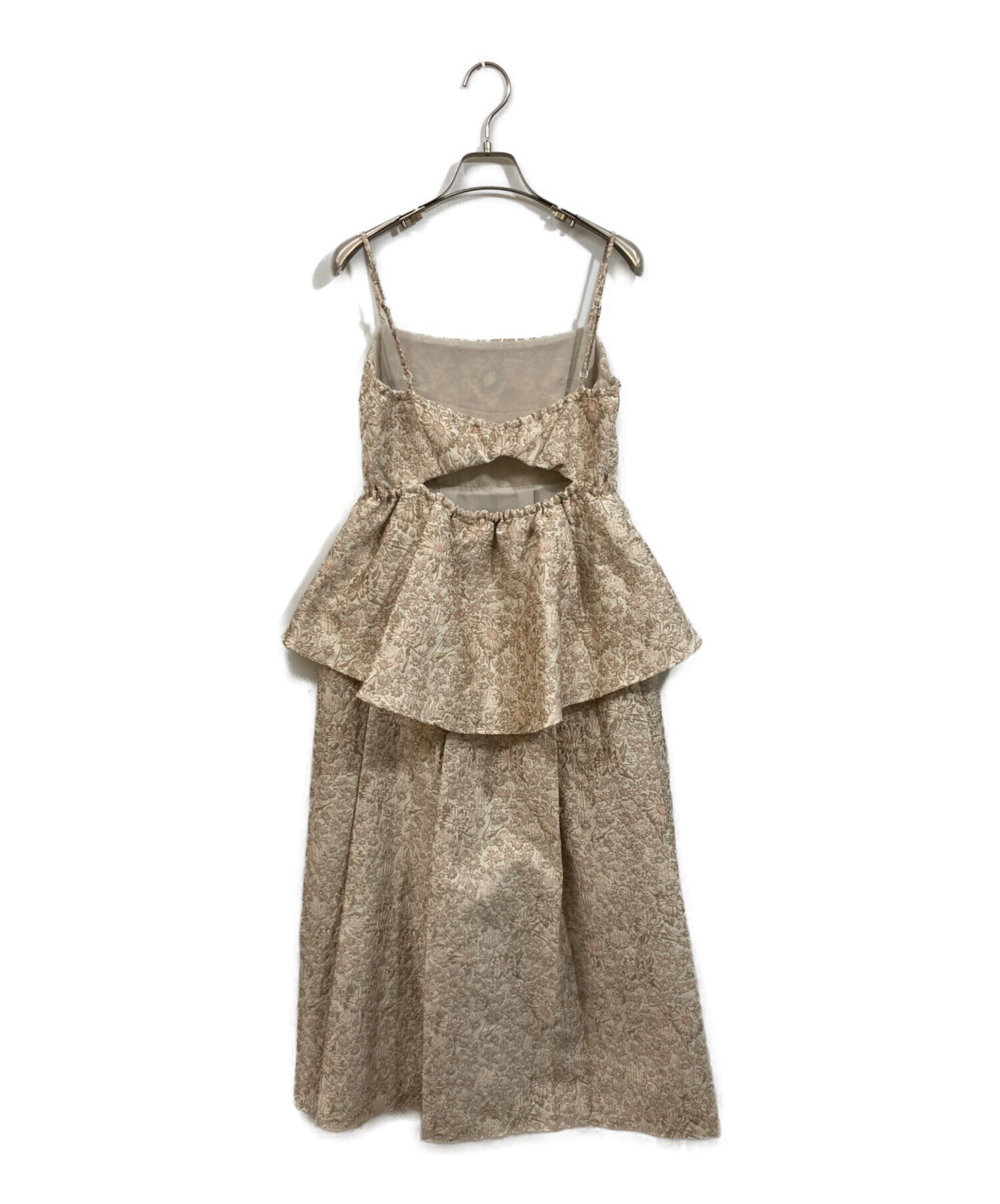 中古・古着通販】ROSY LUCE (ロージールーチェ) Peplum Jacquard Dress 