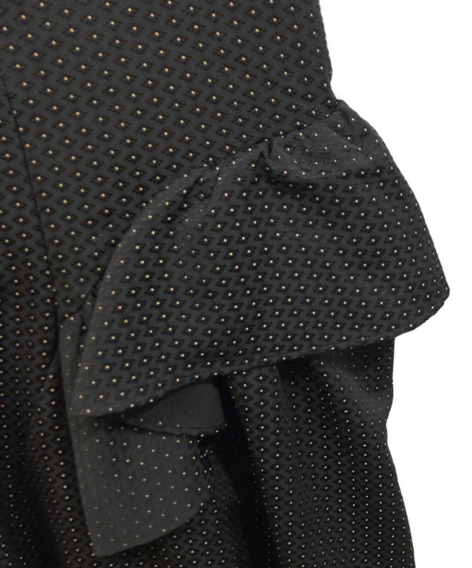 中古・古着通販】ROSY LUCE (ロージールーチェ) JACQUARD FRILL DRESS