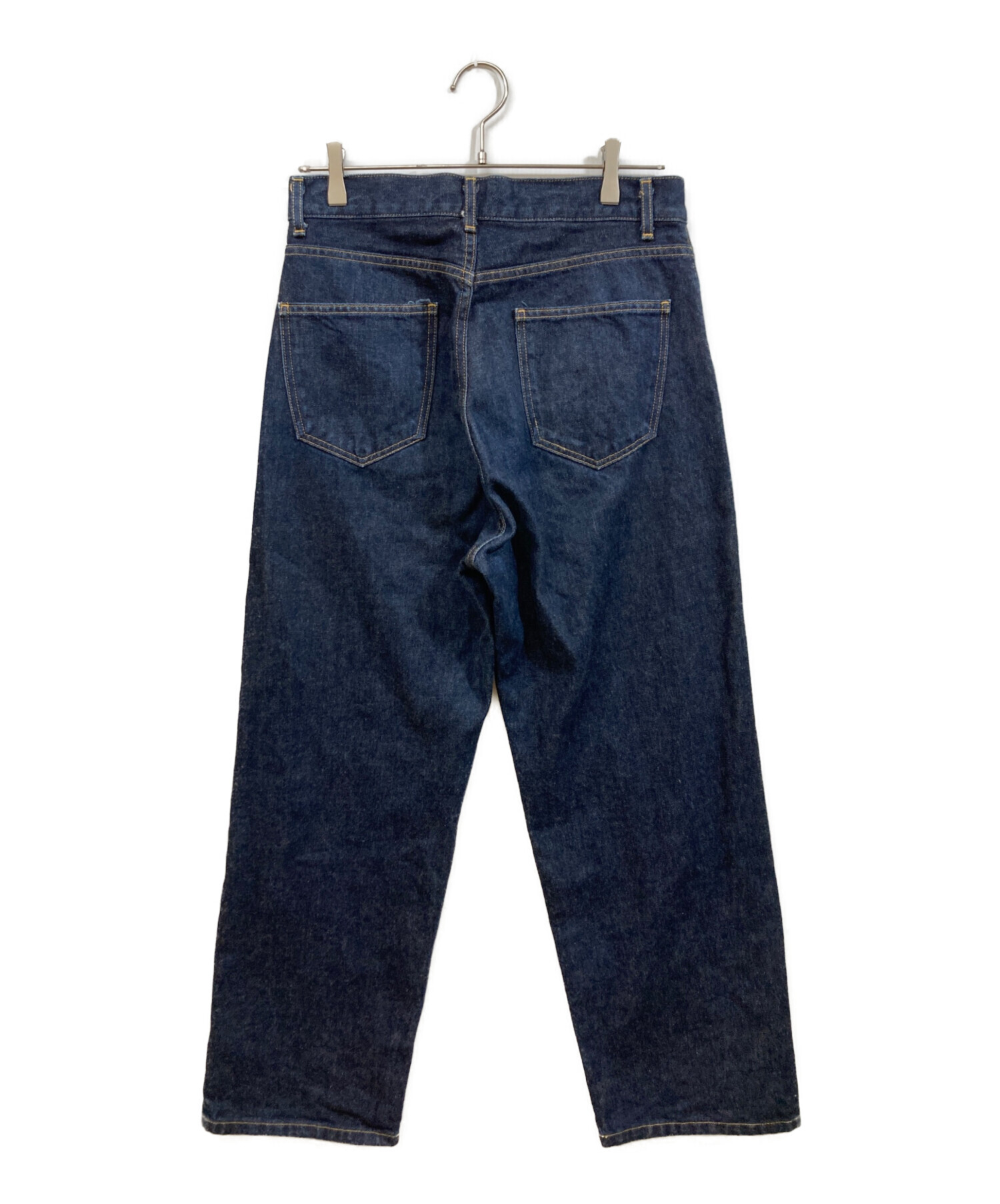 スティーブアラン　インディゴデニム　ワイドデニムSサイズ 中古・古着通販】STEVEN ALAN (スティーブンアラン) デニムパンツ