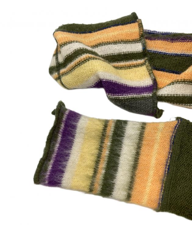中古・古着通販】PERVERZE (パーバーズ) color stripe knit cardigan