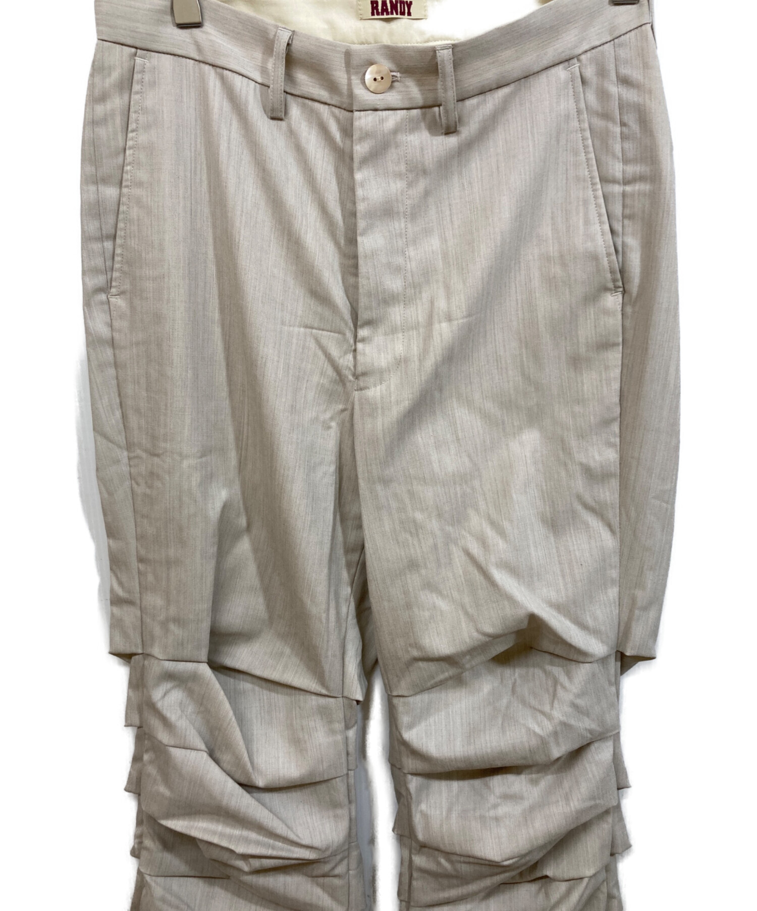 Randy グレー アコーディオンパンツ 中古・古着通販】RANDY (ランディー) SHOPPING CART ACCORDION PANTS
