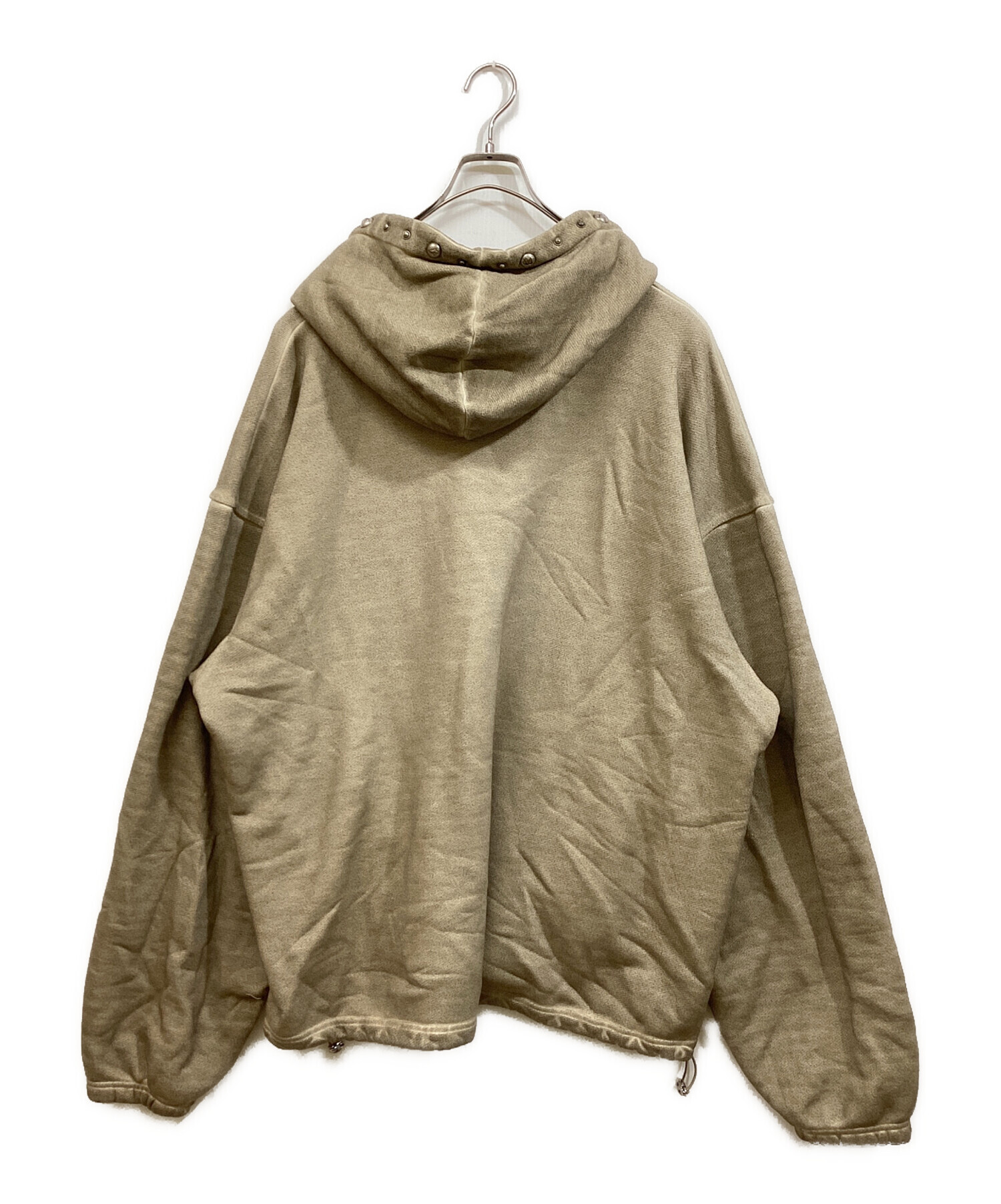 中古・古着通販】THUG CLUB (サグ クラブ) Peace Stud Hoodie ベージュ