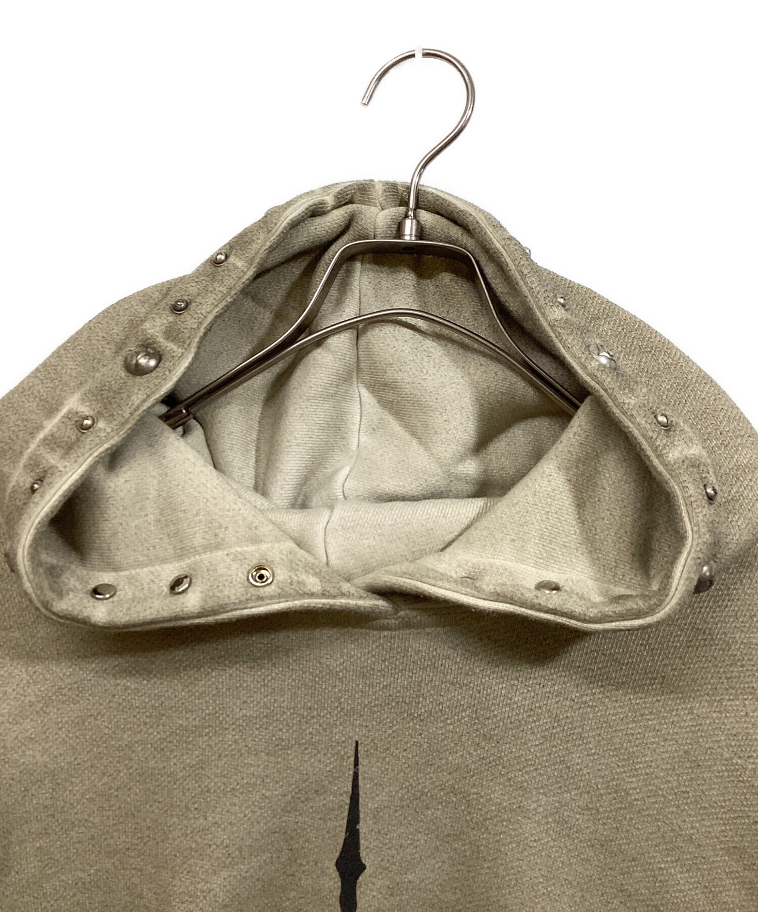 中古・古着通販】THUG CLUB (サグ クラブ) Peace Stud Hoodie ベージュ 