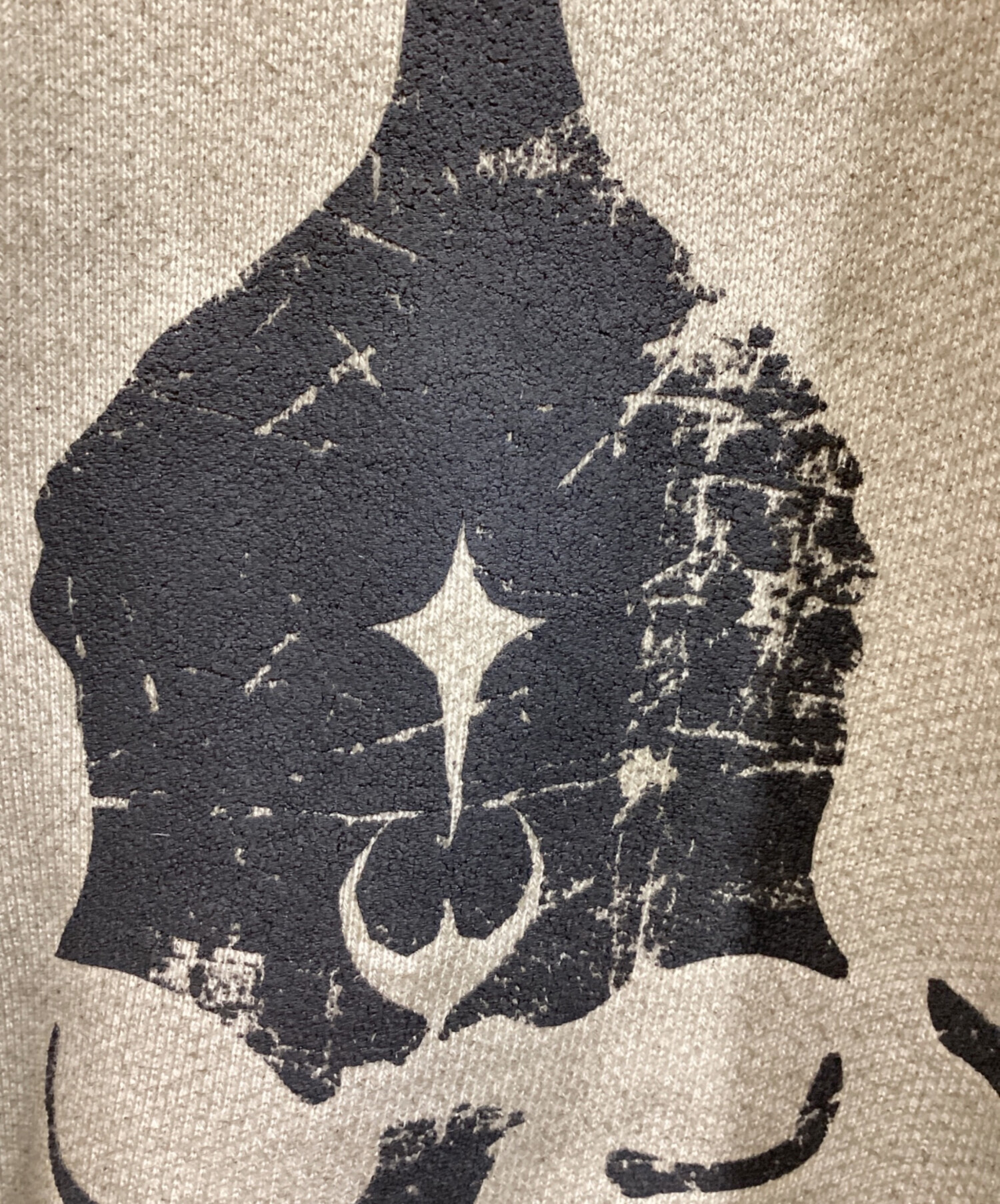 中古・古着通販】THUG CLUB (サグ クラブ) Peace Stud Hoodie ベージュ 