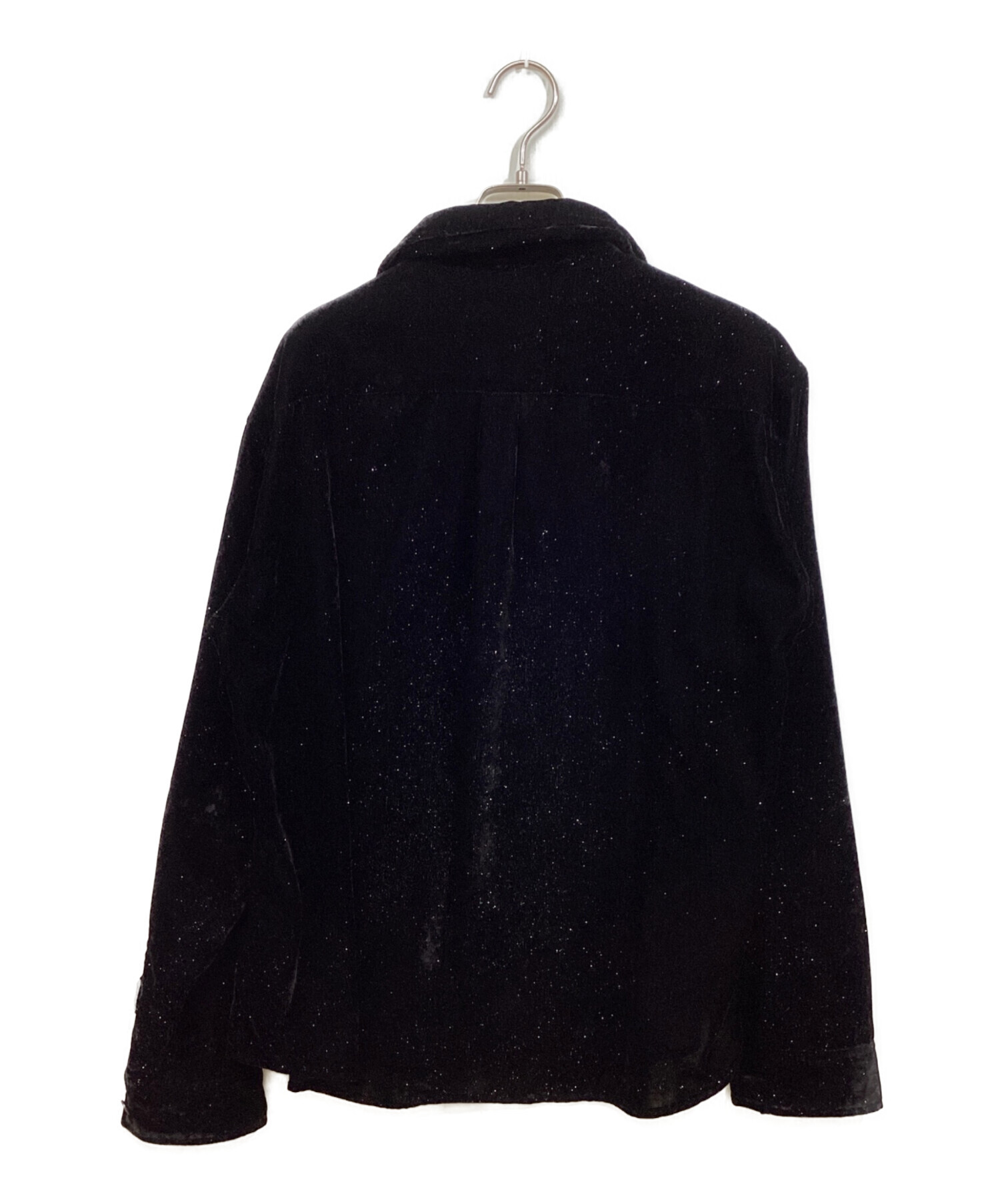 中古・古着通販】masu (エムエーエスユー) VELVET SHIRT ブラック