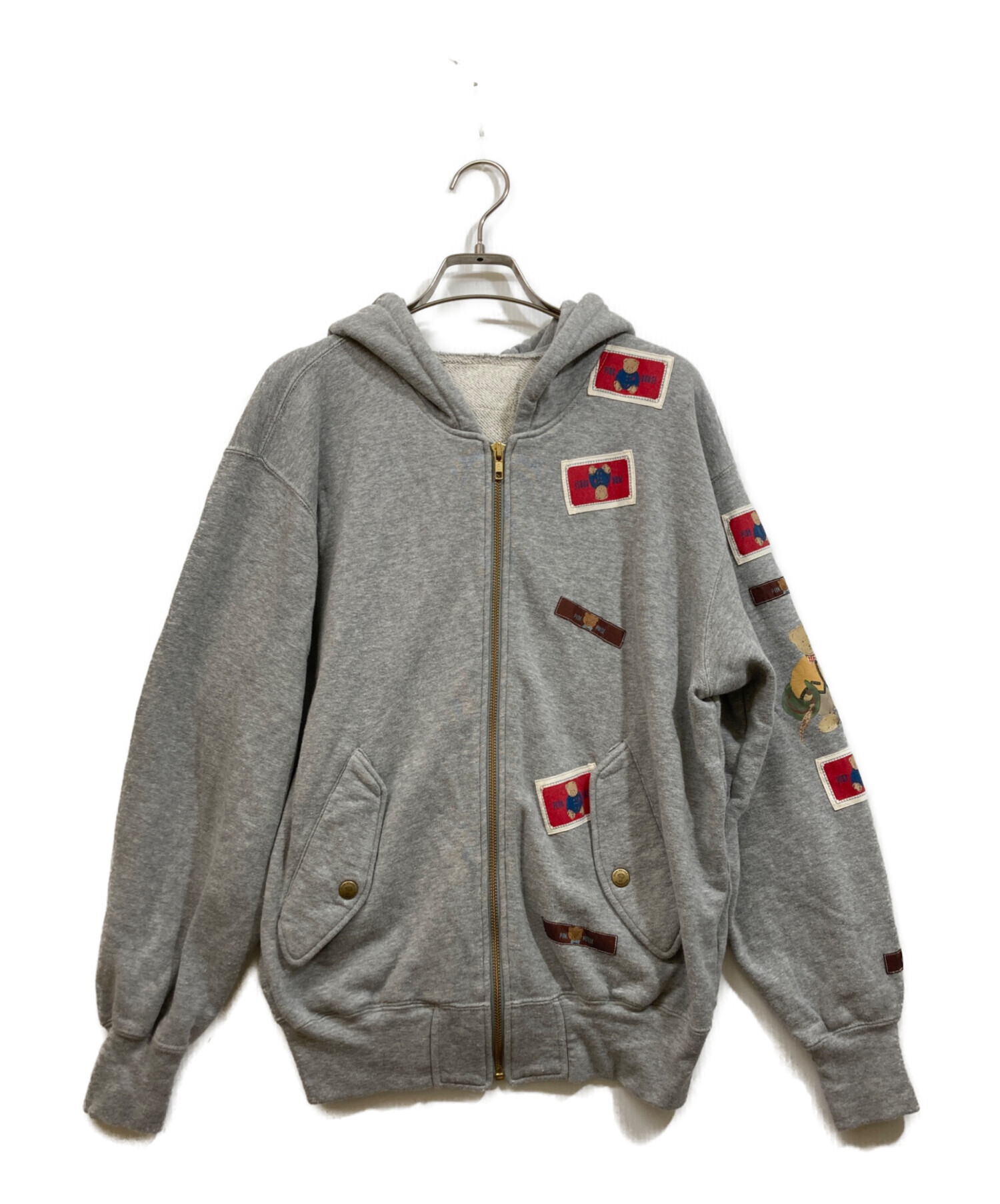 中古・古着通販】PINK HOUSE (ピンクハウス) ジップパーカー グレー