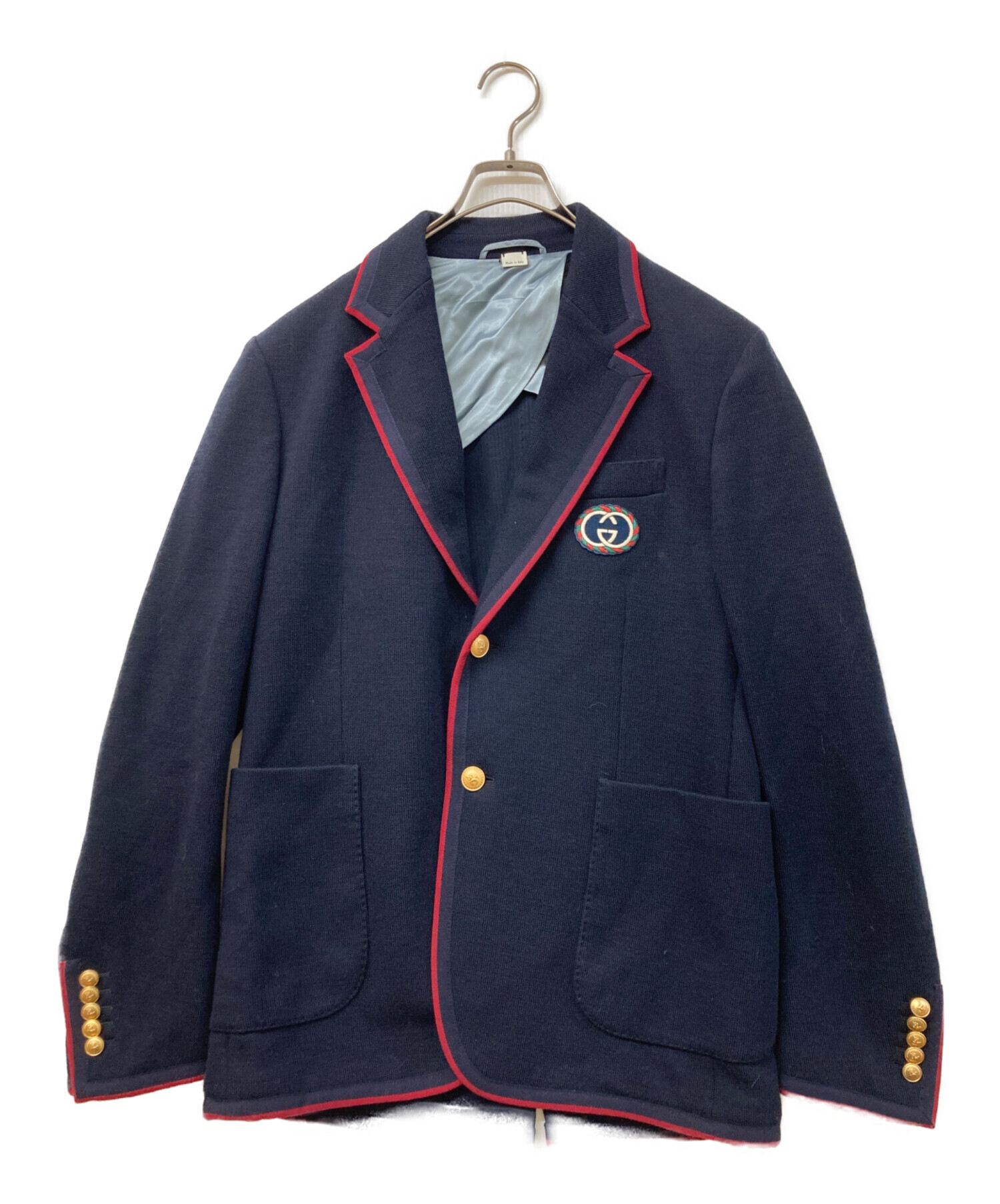 中古・古着通販】GUCCI (グッチ) GGエンブレム テーラードジャケット
