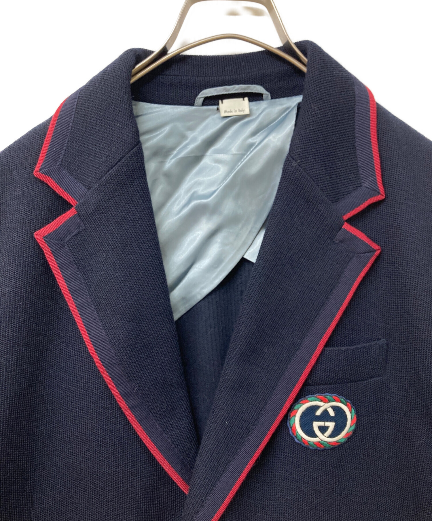 中古・古着通販】GUCCI (グッチ) GGエンブレム テーラードジャケット