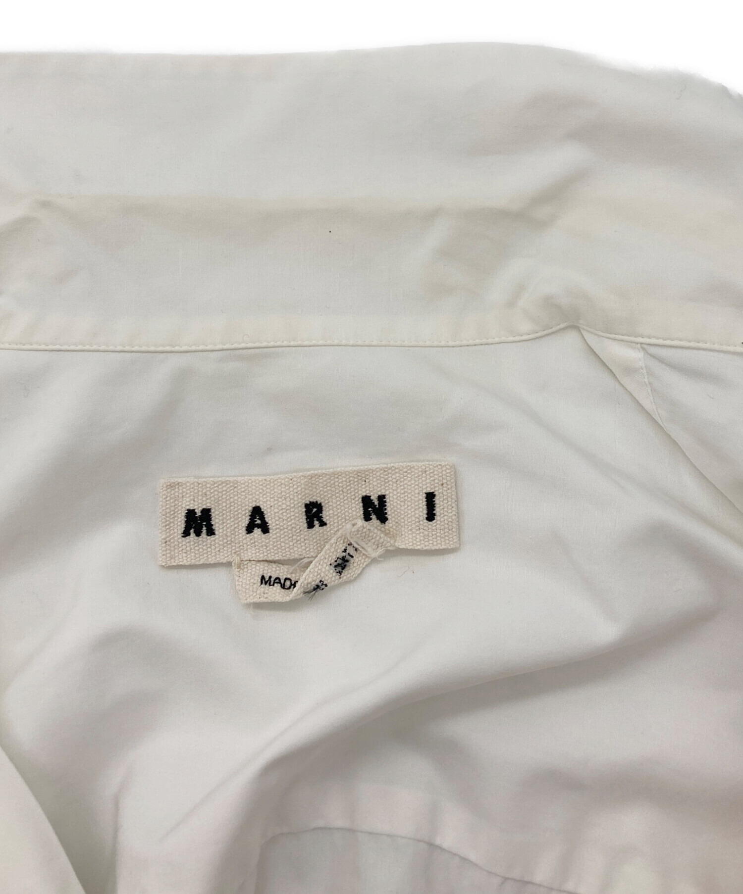 中古・古着通販】MARNI (マルニ) オープンカラーシャツ ホワイト