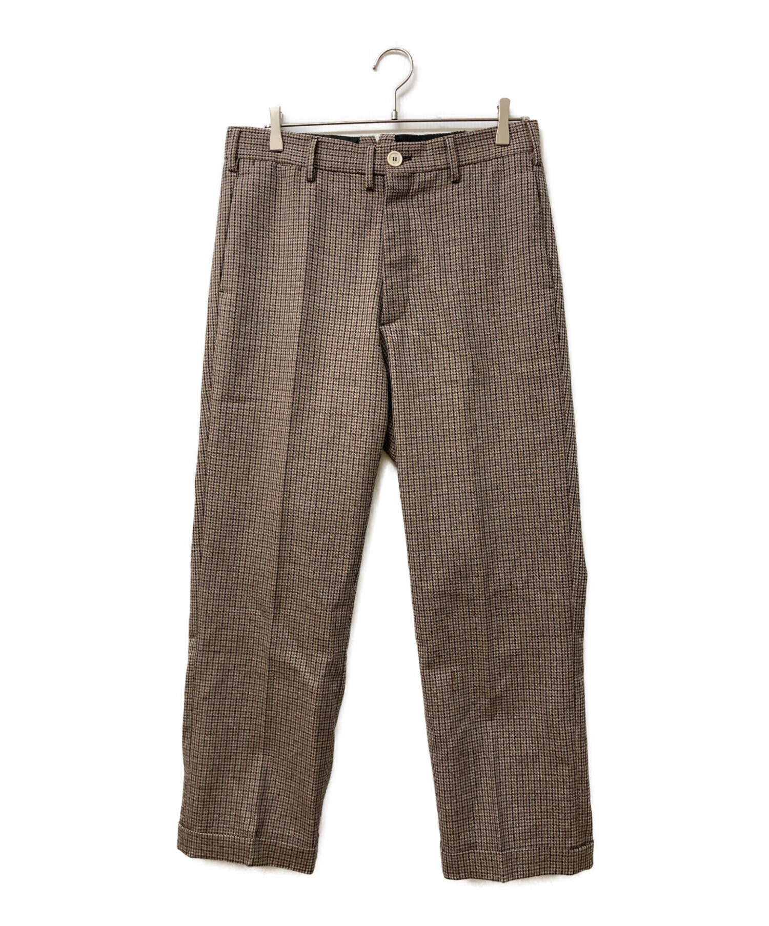 中古・古着通販】MARNI (マルニ) 千鳥格子スラックス ベージュ サイズ