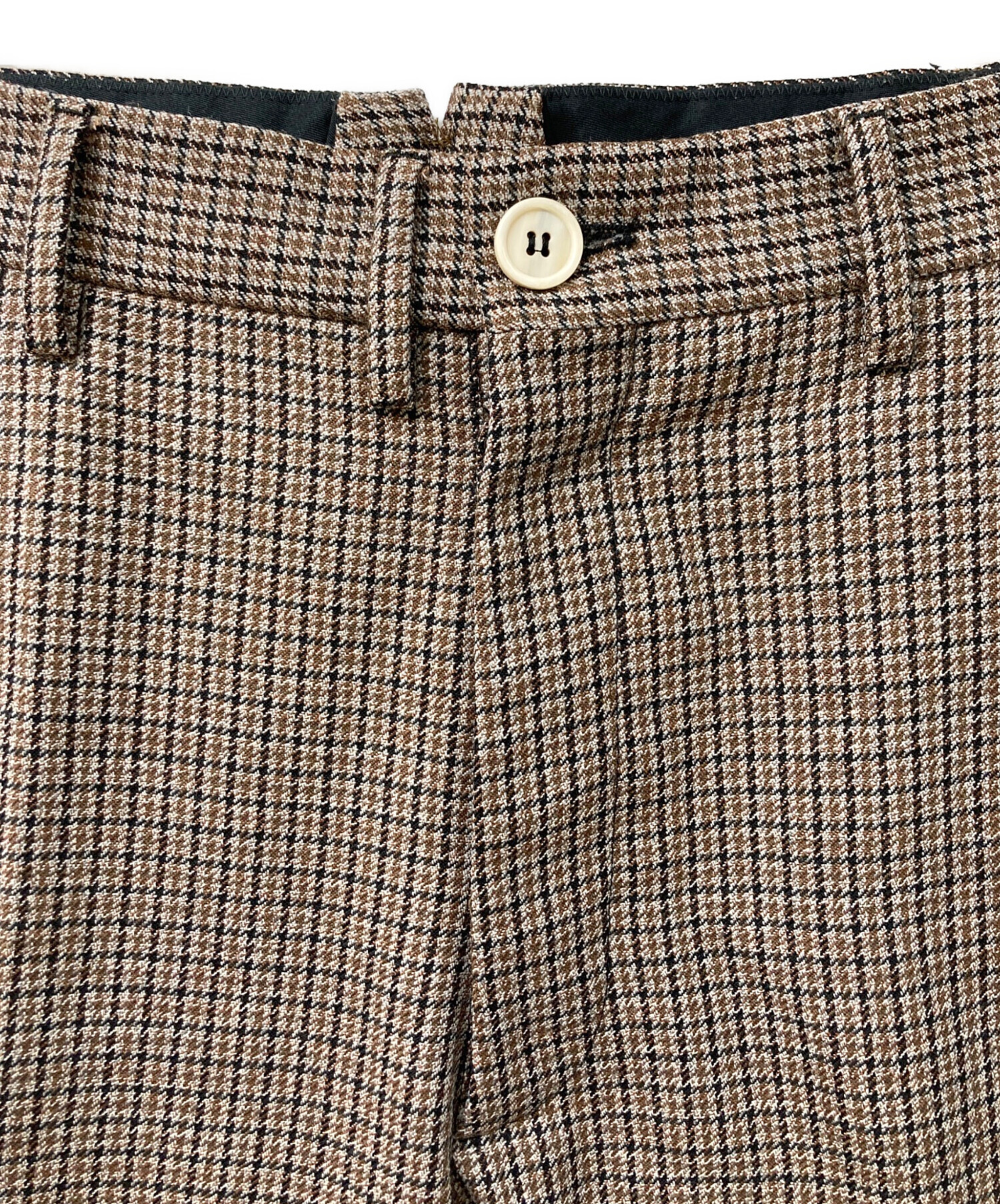 中古・古着通販】MARNI (マルニ) 千鳥格子スラックス ベージュ サイズ
