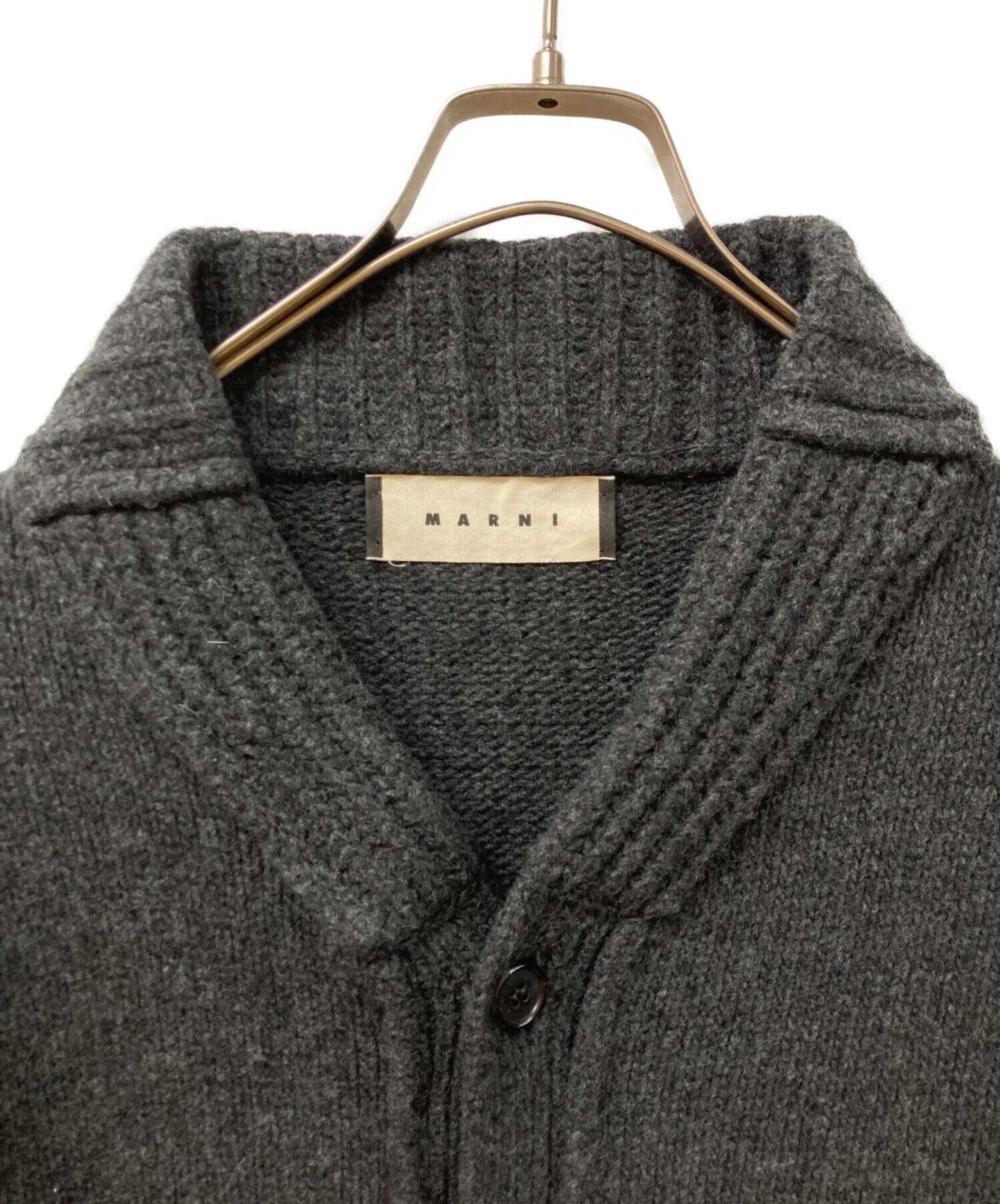 中古・古着通販】MARNI (マルニ) ニットカーディガン グレー サイズ:48