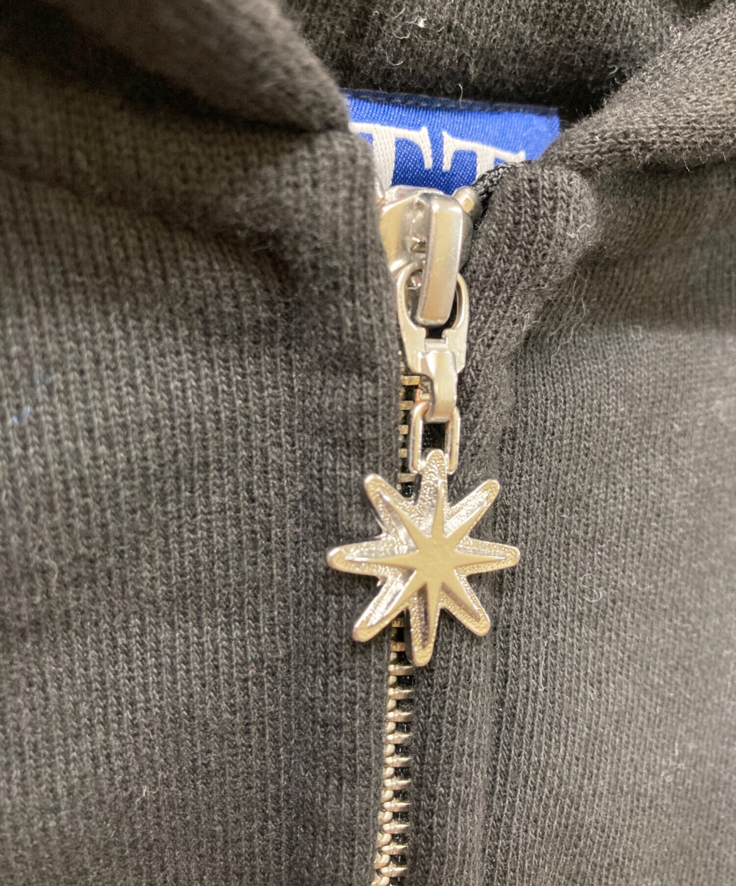 中古・古着通販】BoTT (ボット) Wolf Zip Hoodie ブラック×ブルー