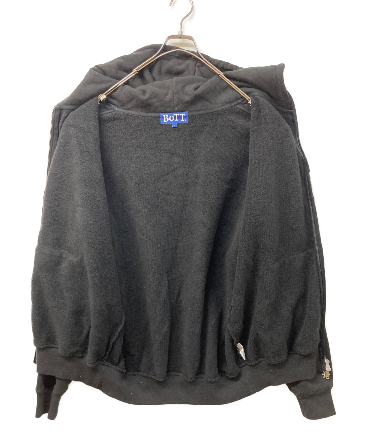 中古・古着通販】BoTT (ボット) Wolf Zip Hoodie ブラック×ブルー
