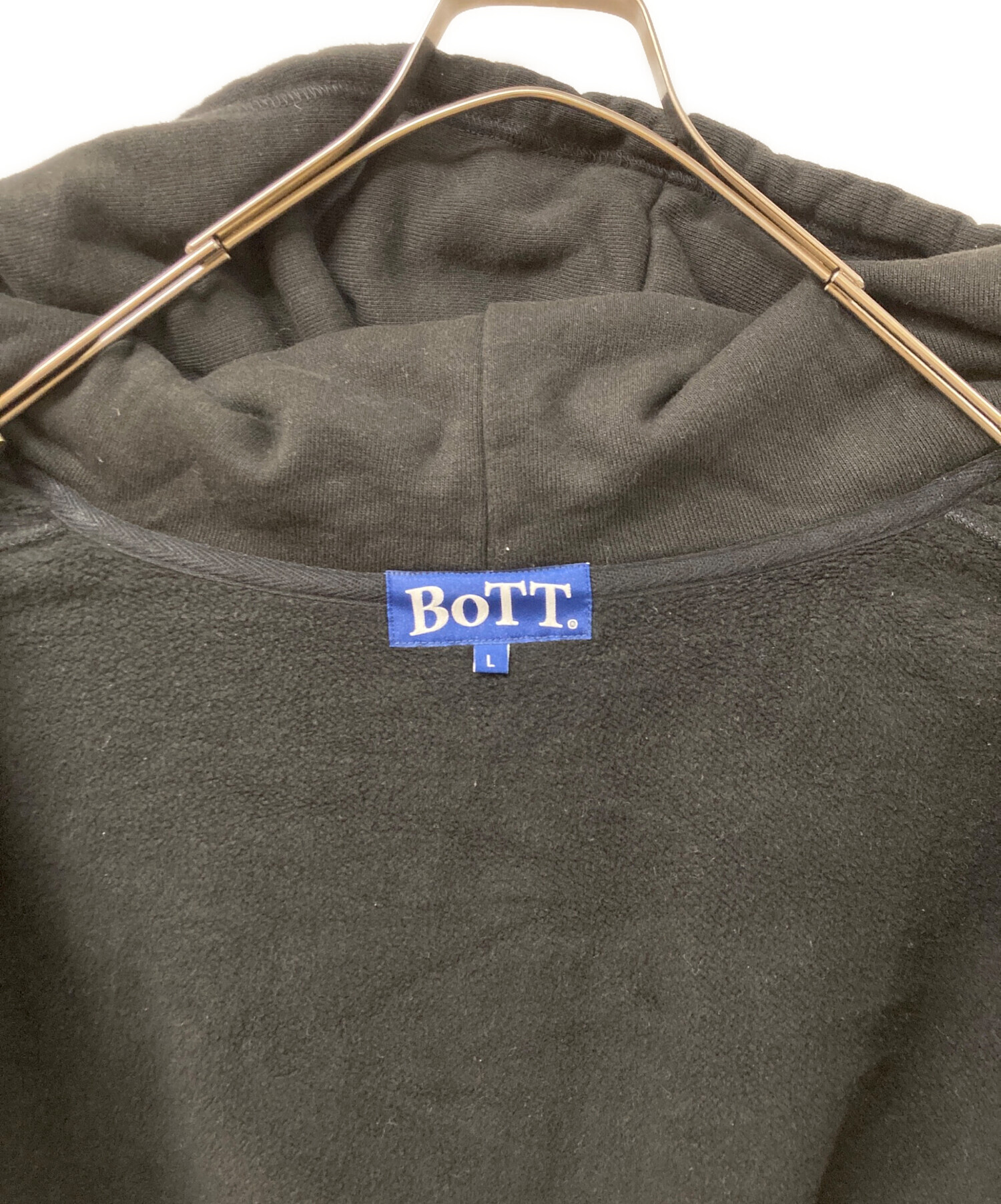 中古・古着通販】BoTT (ボット) Wolf Zip Hoodie ブラック×ブルー