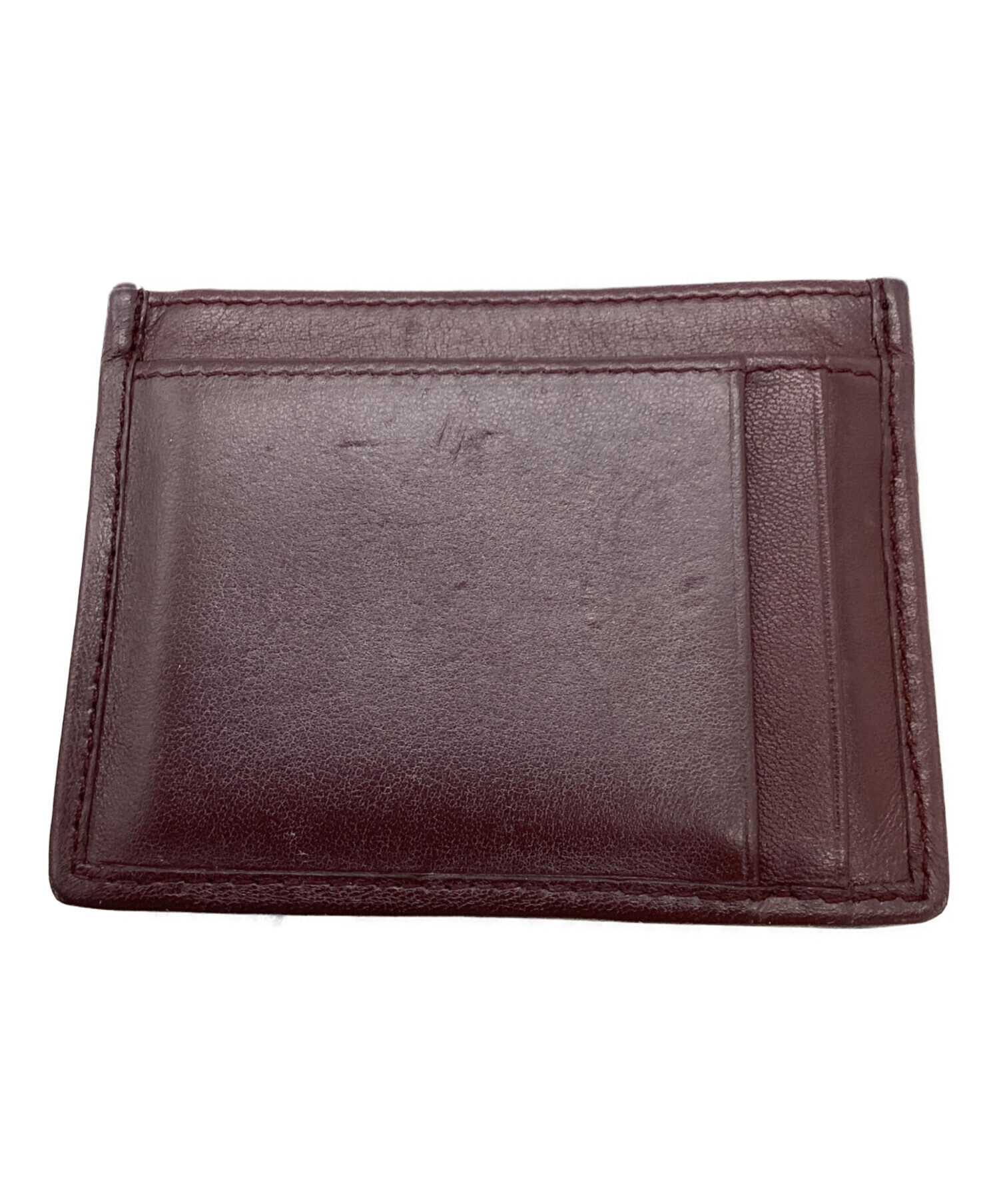 MIU MIU ブラウン ケース 中古・古着通販】MIU MIU (ミュウミュウ) マテラッセレザー カード