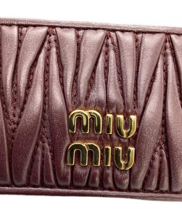 中古・古着通販】MIU MIU (ミュウミュウ) マテラッセレザー カード