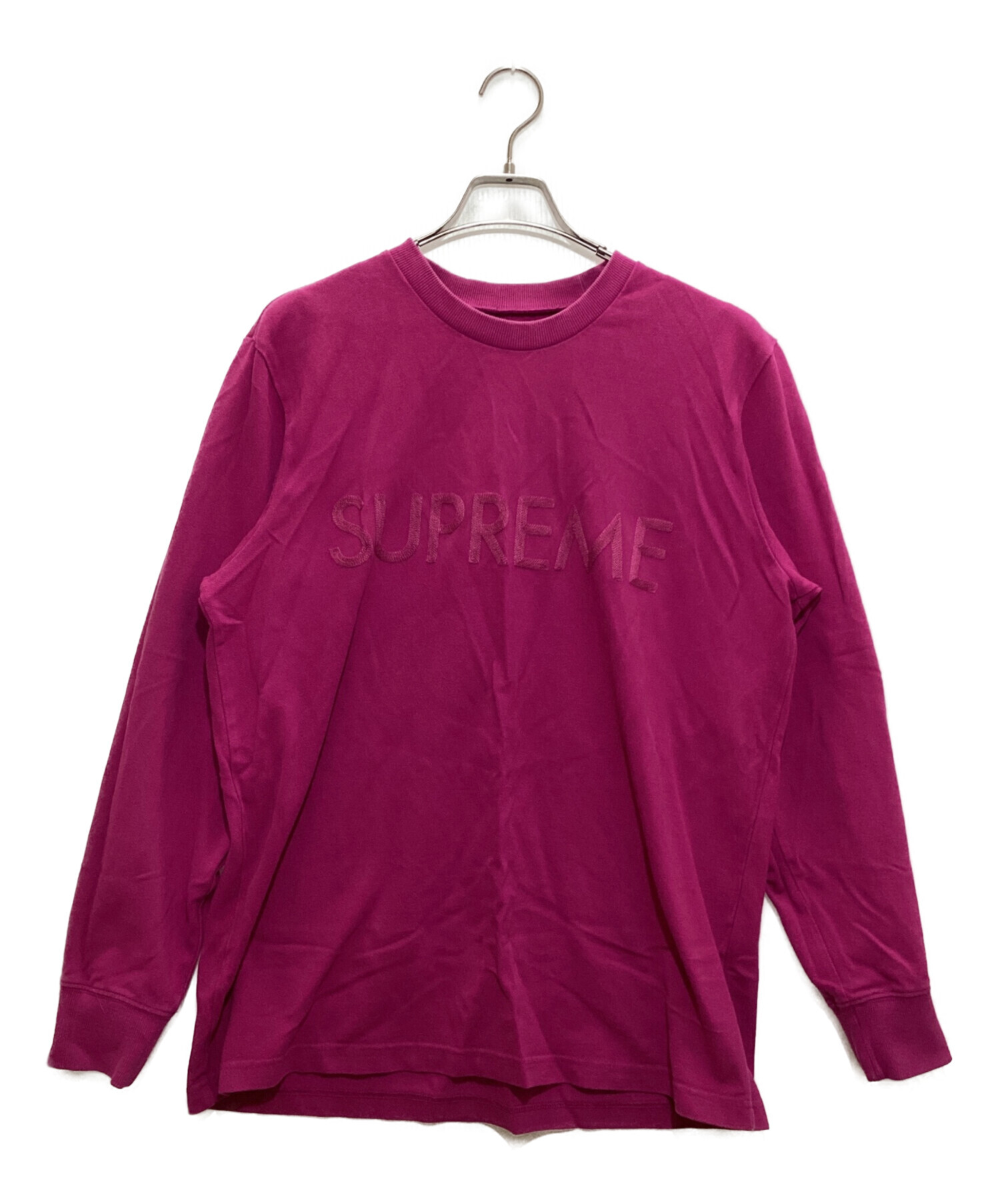 中古・古着通販】SUPREME (シュプリーム) 鹿の子ロゴTシャツ ピンク