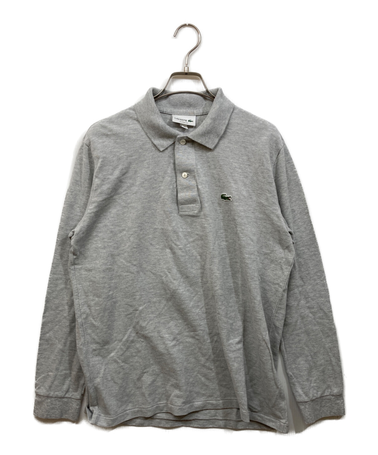 中古・古着通販】LACOSTE (ラコステ) ポロシャツ グレー サイズ:SIZE L