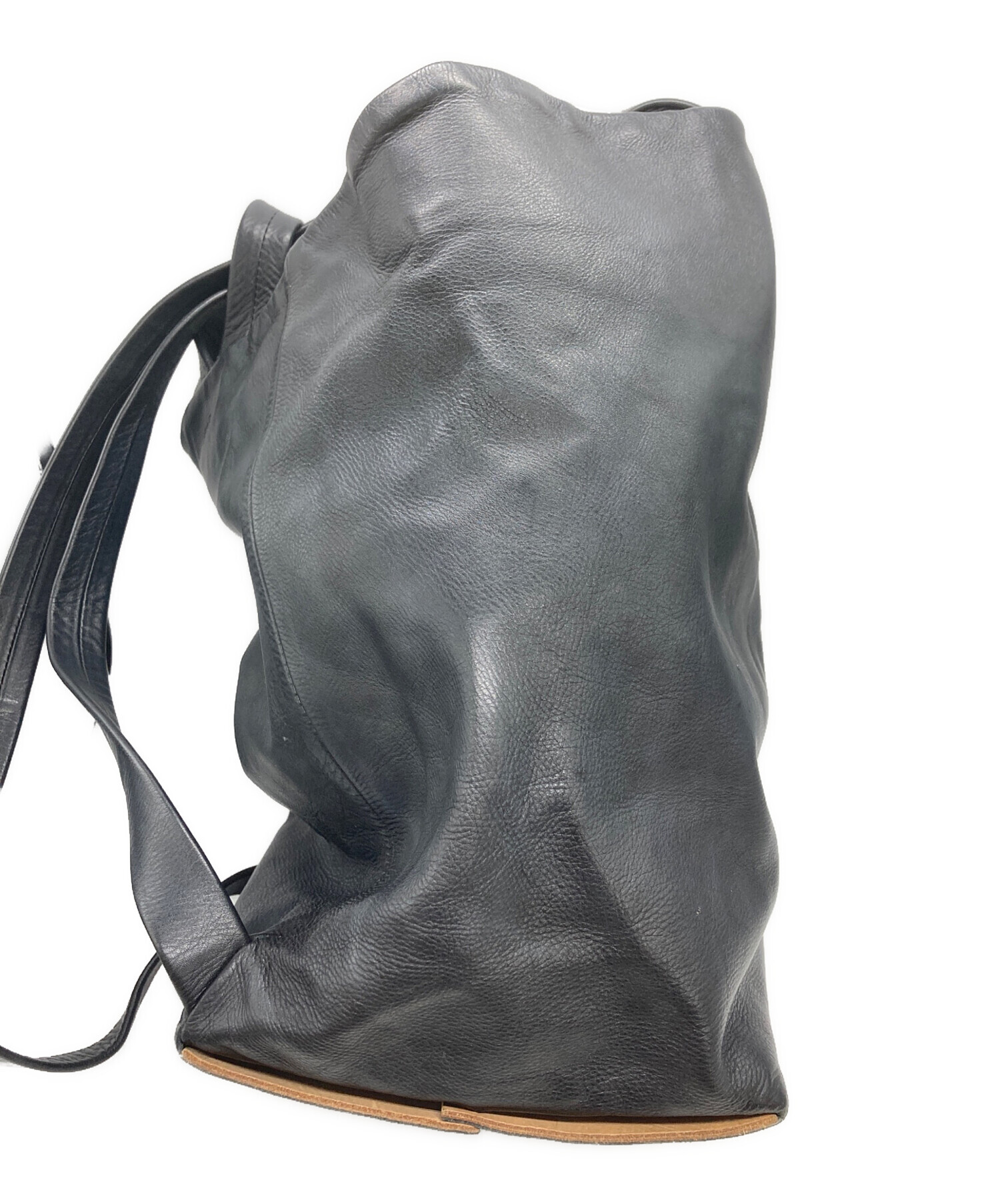 【極美品】Aeta アエタ ディアレザー ナップサック グレー 中古・古着通販】Aeta (アエタ) 3WAY レザーリュック ブラック