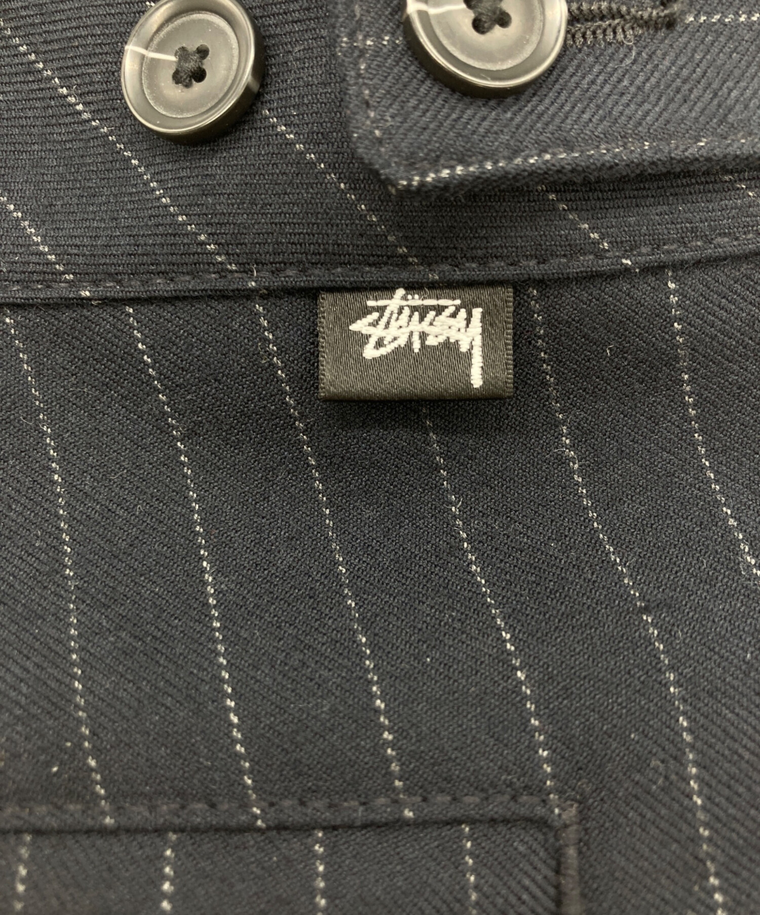 中古・古着通販】stussy (ステューシー) VOLUME PLEATED SHORT STRIPE