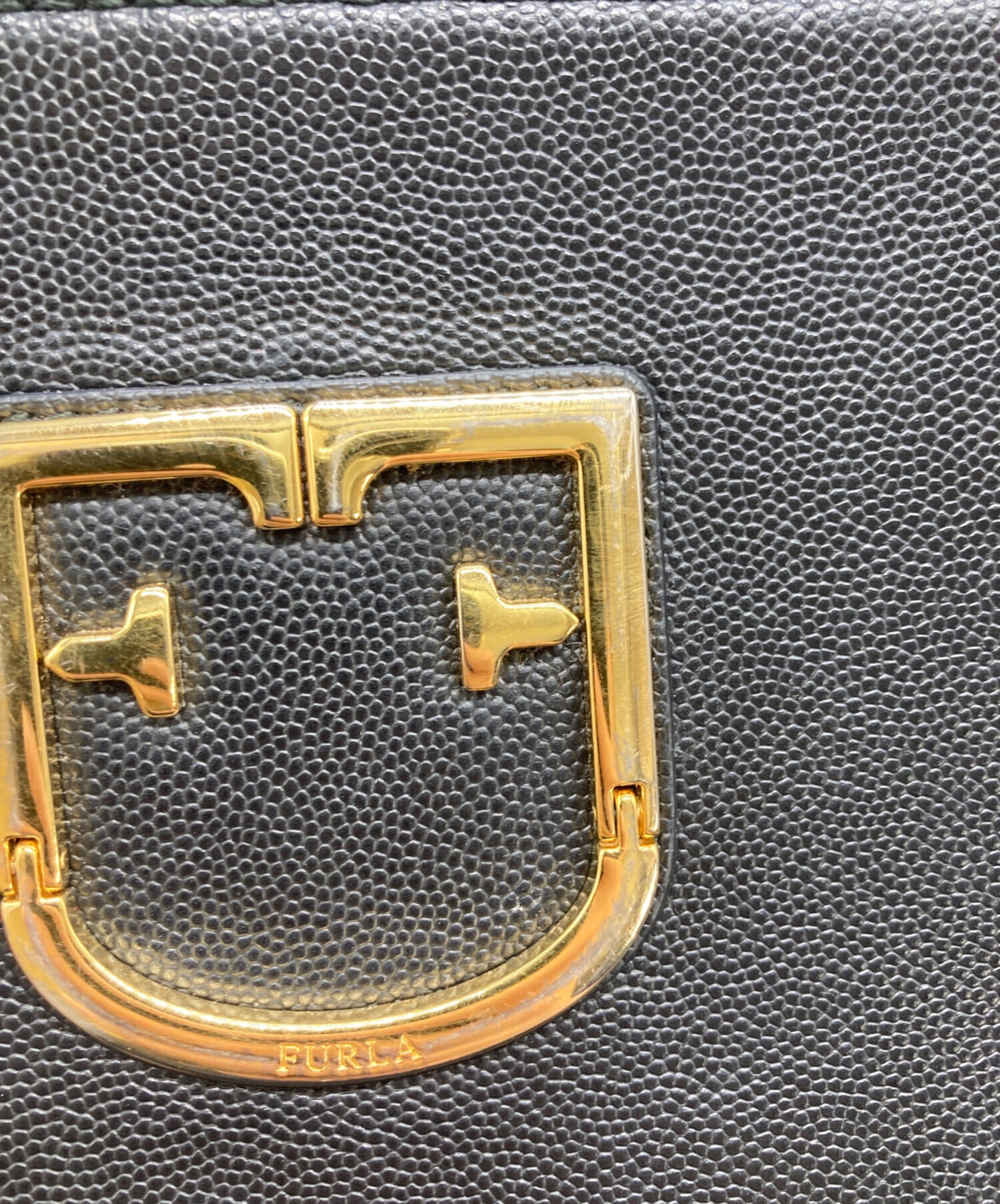 中古・古着通販】FURLA (フルラ) ショルダーバッグ ブラック｜ブランド