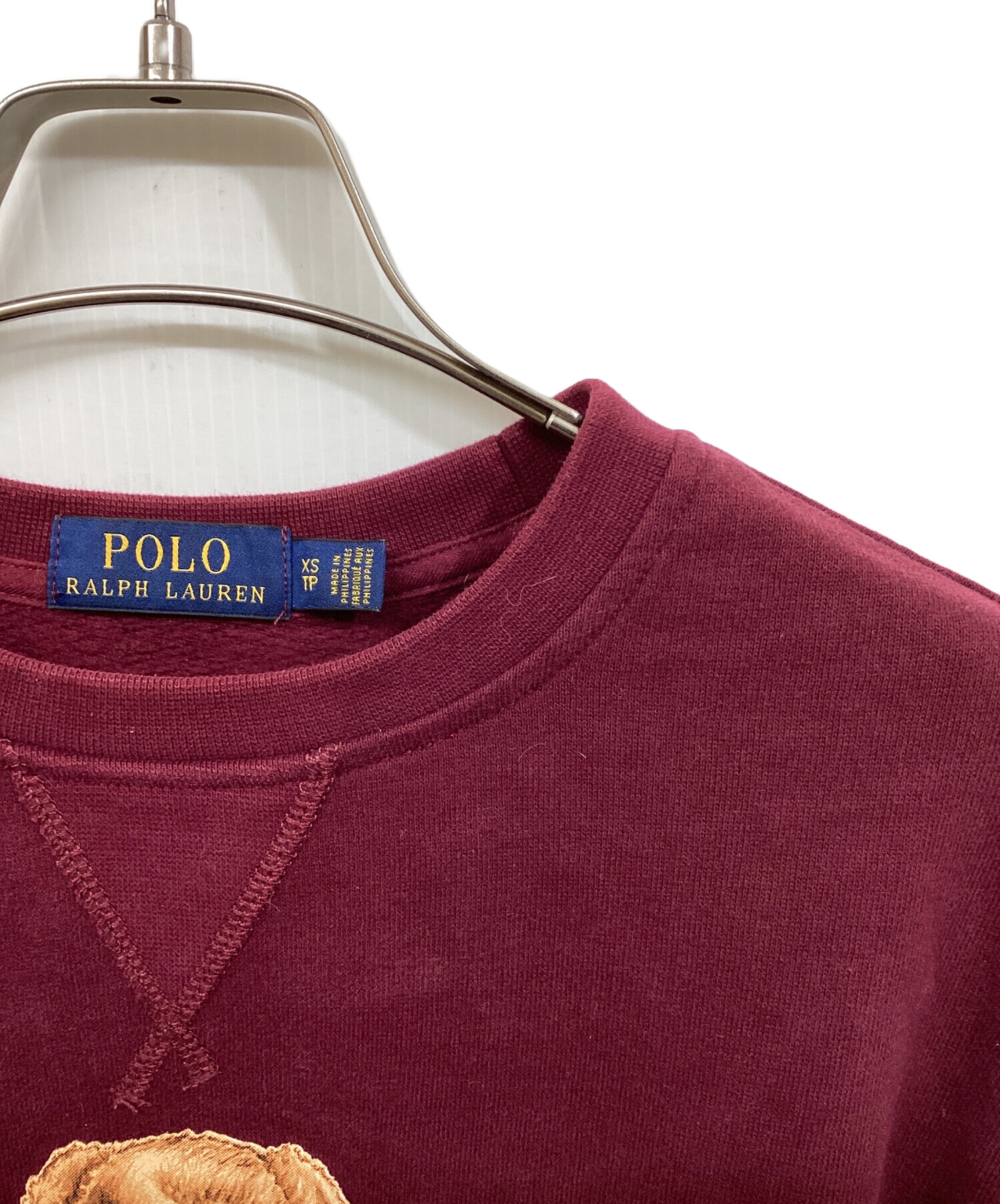 POLO RALPH LAUREN - ラルフローレン  ボルドーカラー　スウェット 中古・古着通販】POLO RALPH LAUREN (ポロ・ラルフローレン) プリント
