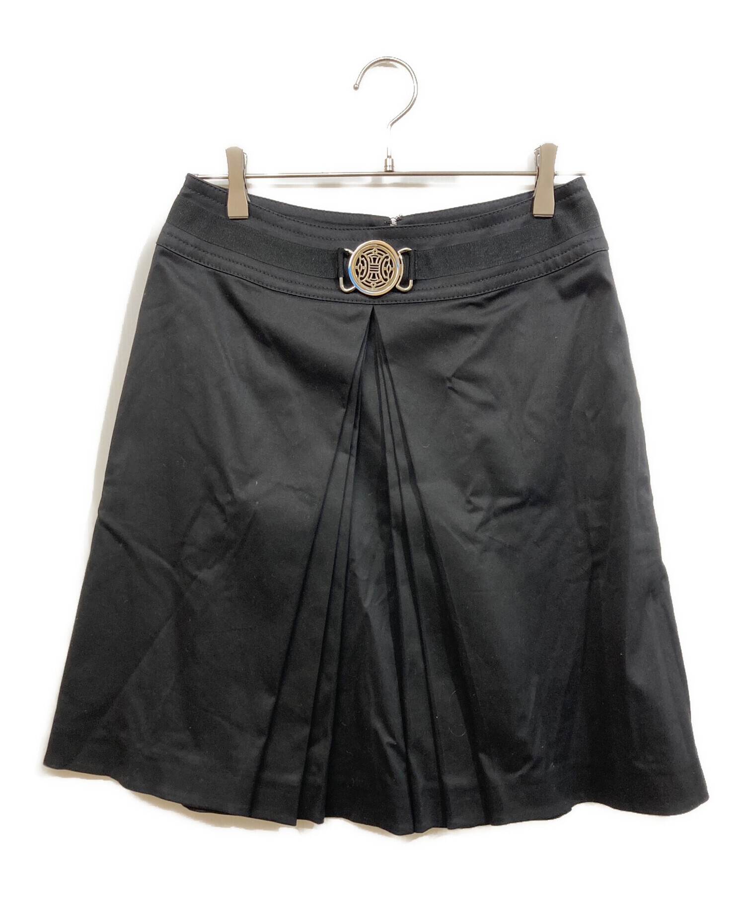 中古・古着通販】CELINE (セリーヌ) バックルスカート ブラック サイズ