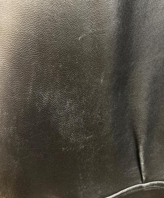 中古・古着通販】LANVIN (ランバン) ラムレザーコート ブラック サイズ