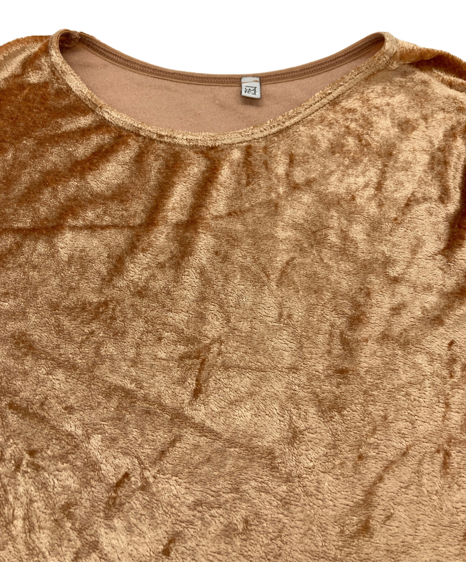 中古・古着通販】BASERANGE (ベースレンジ) ベロアTシャツ ベージュ