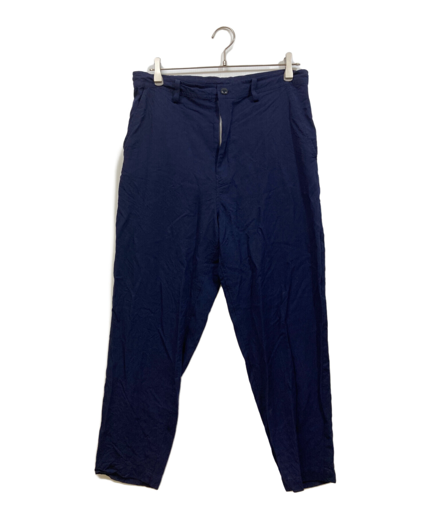 Y's パンツ　ネイビー 中古・古着通販】Y's (ワイズ) ストレートパンツ ネイビー サイズ:2