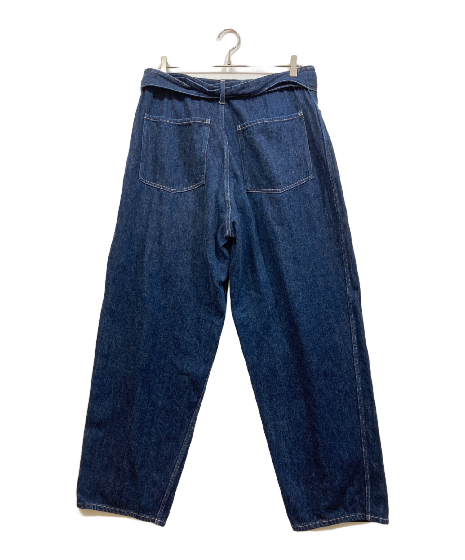 中古・古着通販】COMOLI (コモリ) デニム ベルテッドパンツ インディゴ