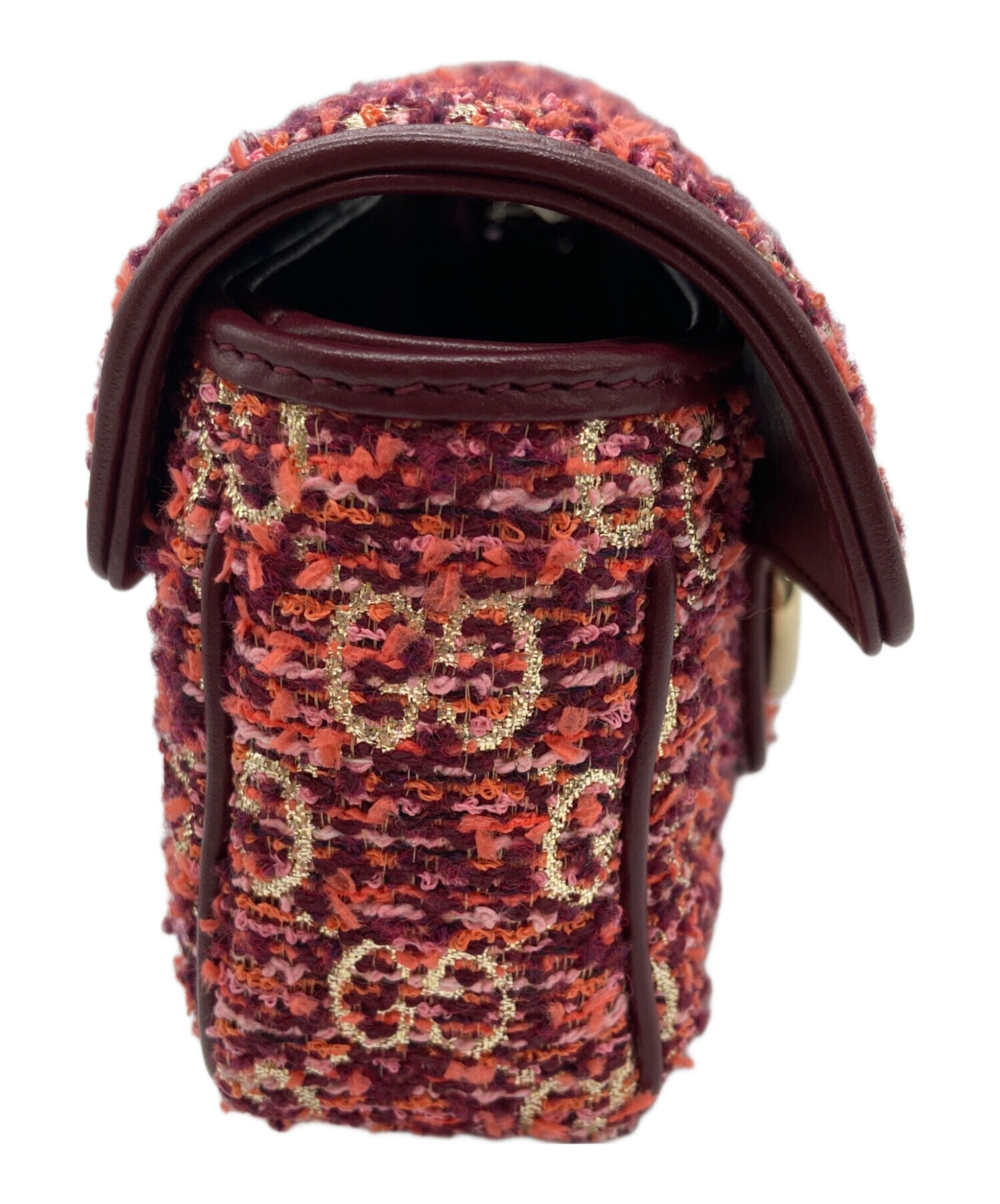 中古・古着通販】GUCCI (グッチ) GGマーモントショルダーバッグ レッド