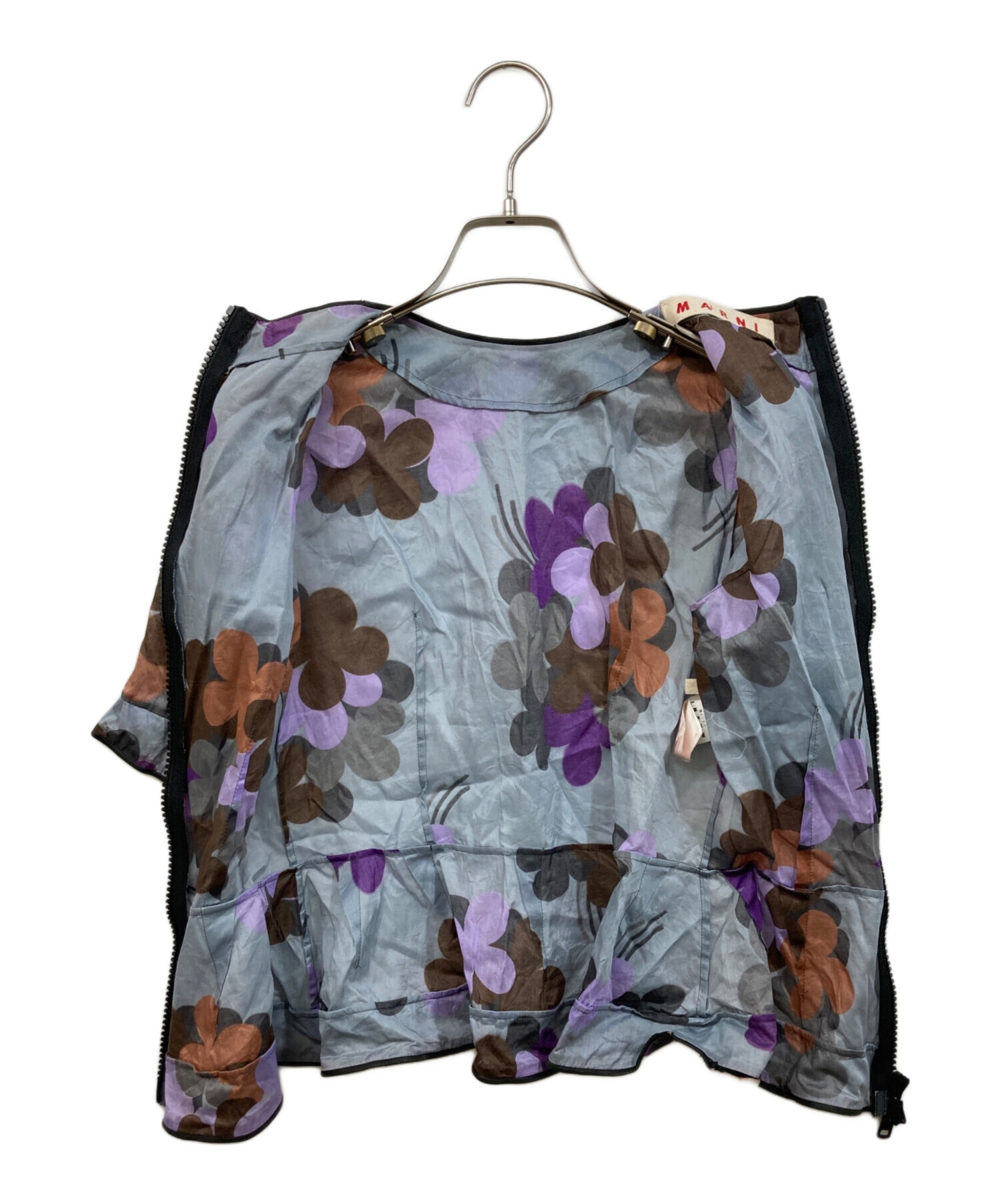 MARNI マルニ ブルゾン（その他） S その他（柄物・カラフル） 【古着】【中古】【送料無料】 中古・古着通販】MARNI (マルニ) ジャケット スカイブルー サイズ:38