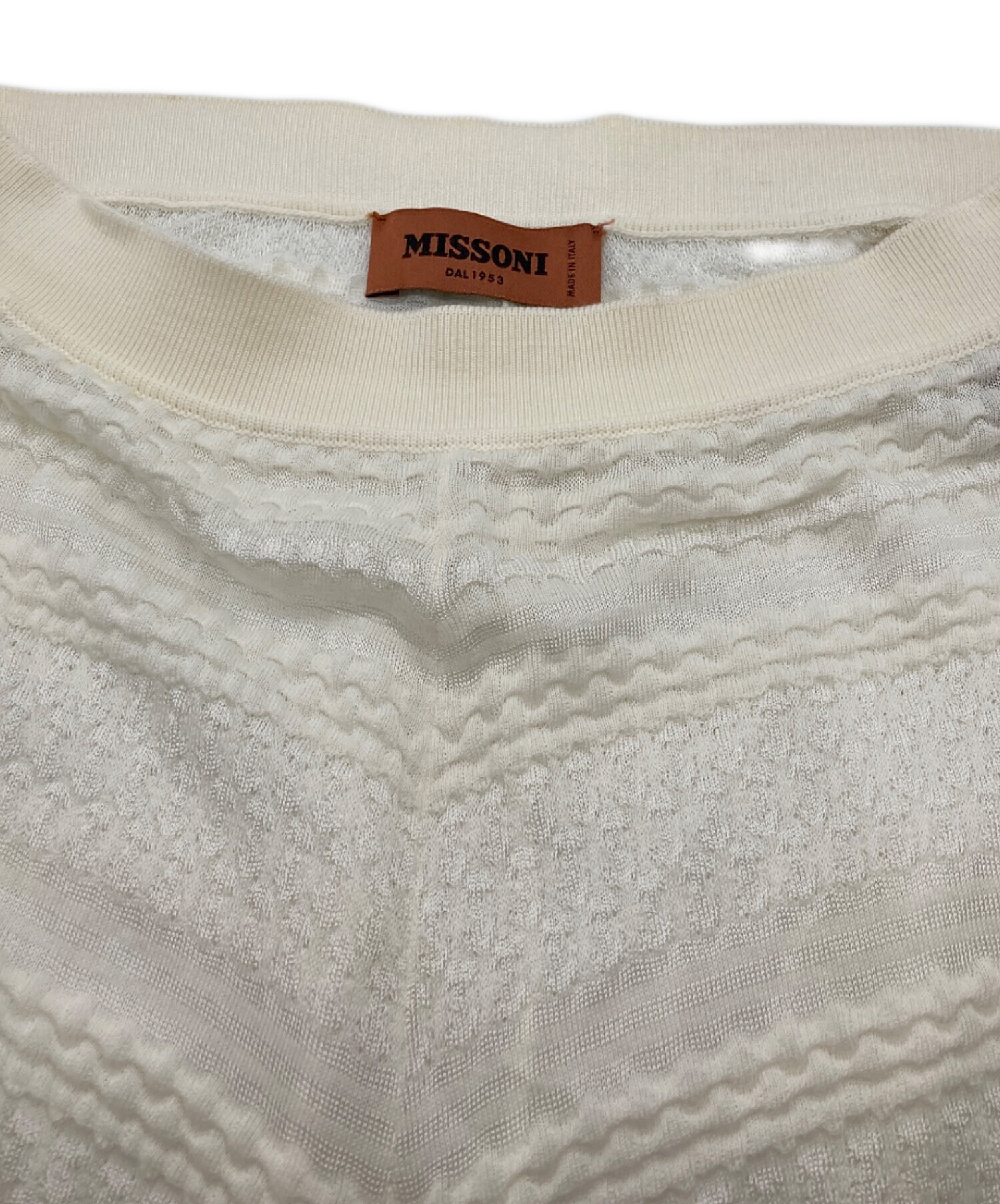 中古・古着通販】missoni (ミッソーニ) ニットパンツ アイボリー