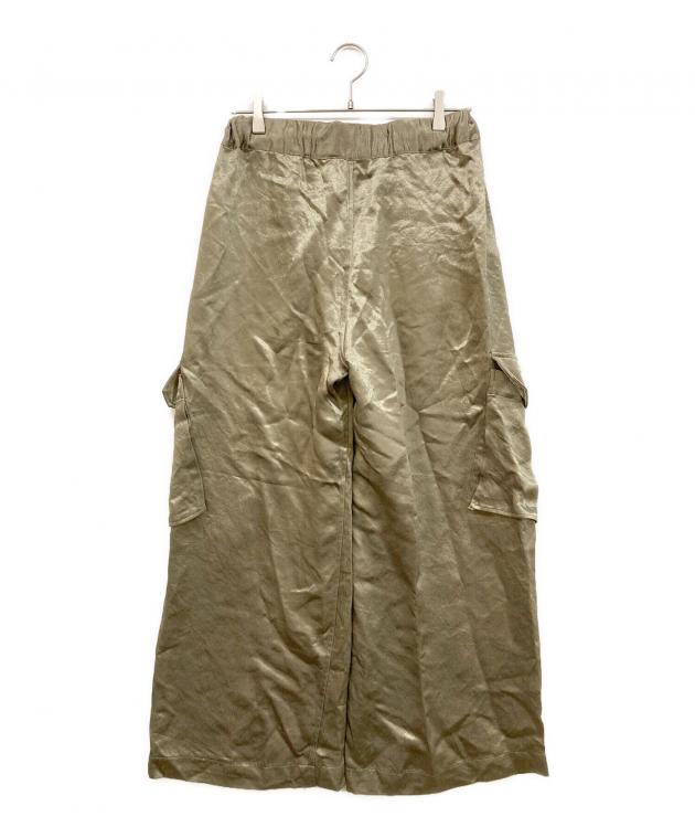 BEARDSLEY ワークパンツ カーキ色 中古・古着通販】BEARDSLEY (ビアズリー) 大人カーゴパンツサテン長