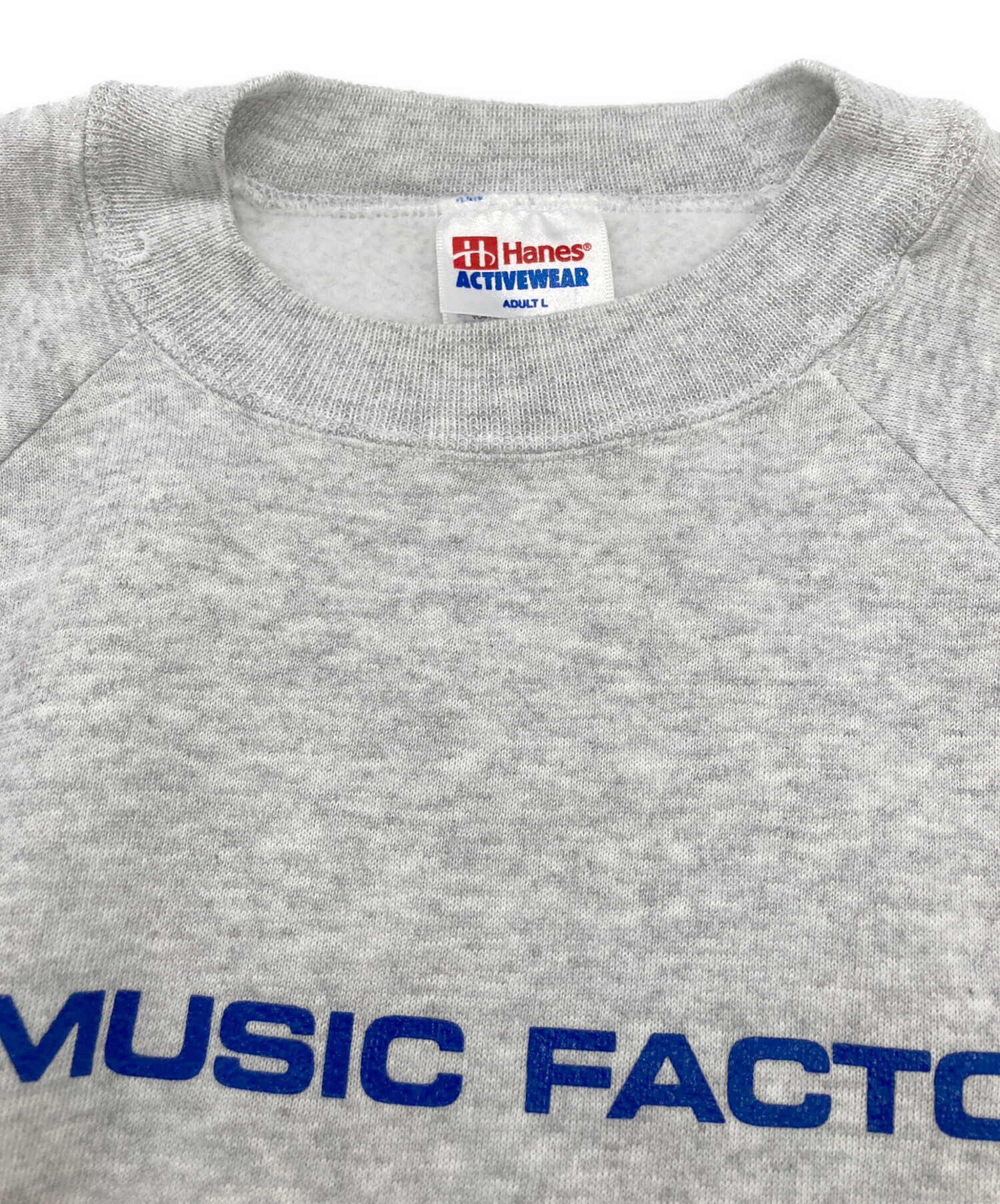 中古・古着通販】Hanes (ヘインズ) プリントスウェット グレー サイズ