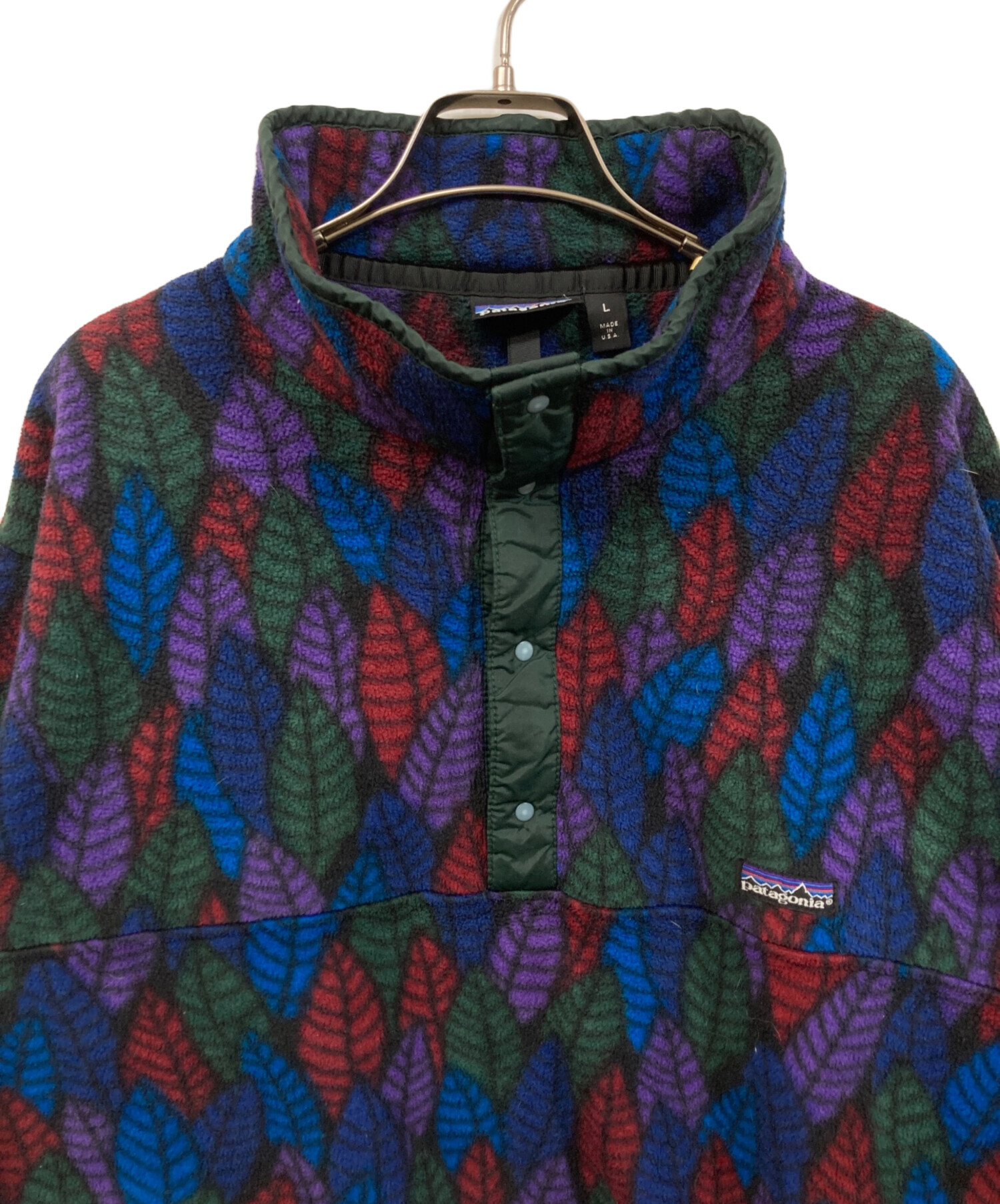 中古・古着通販】Patagonia (パタゴニア) リーフ柄シンチラスナップT