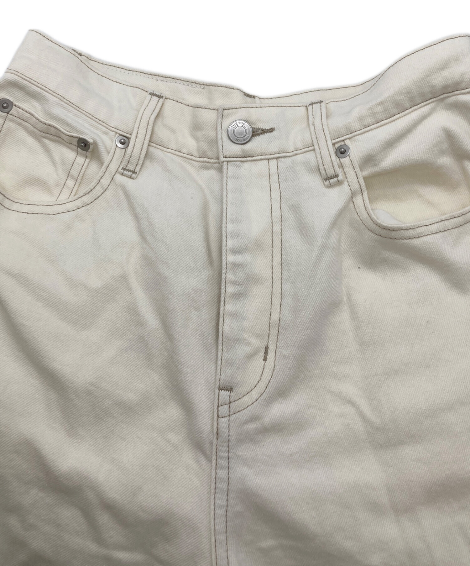 中古・古着通販】THE TOE (ザ・トゥー) Aegean Denim Pants ホワイト