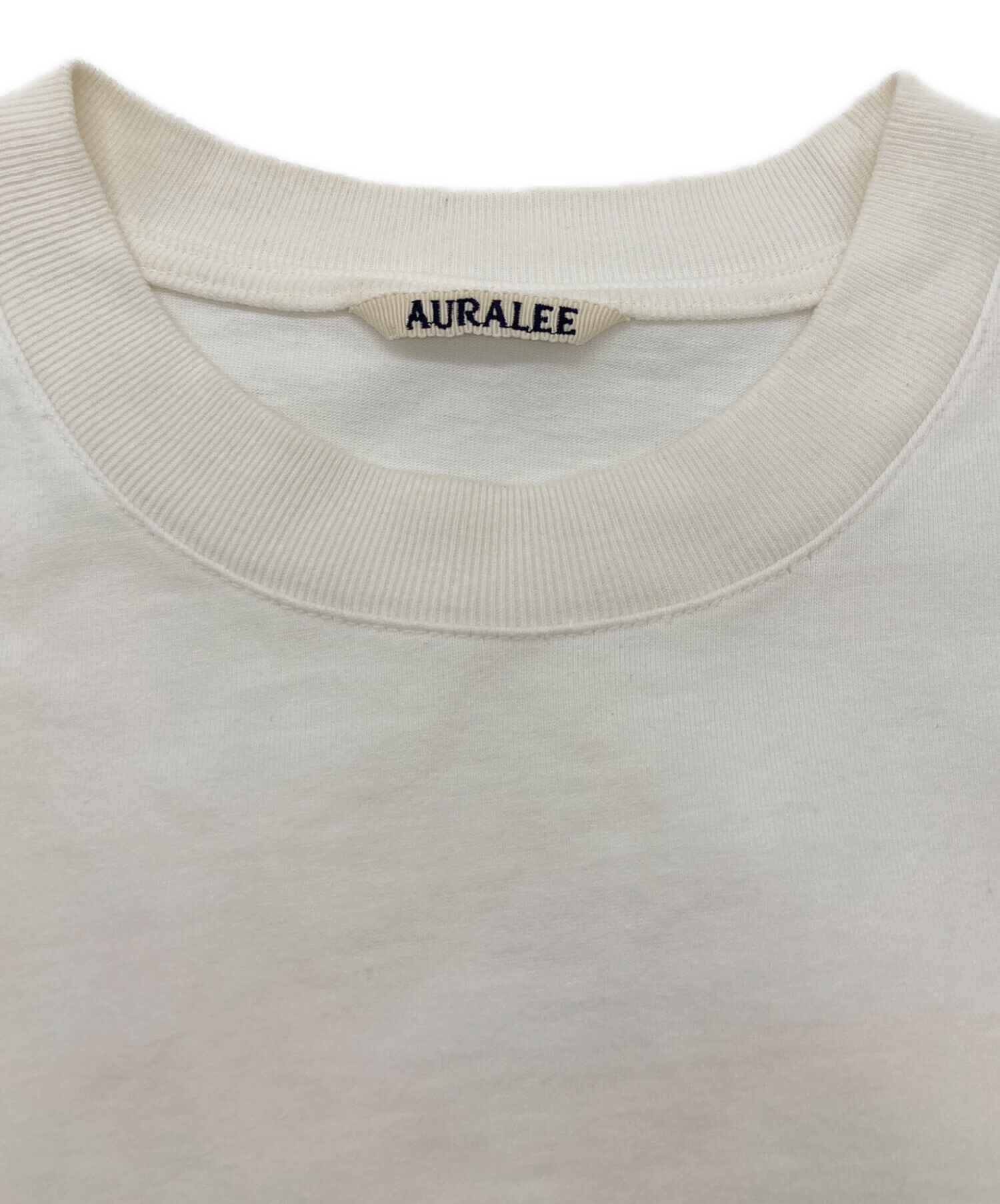 中古・古着通販】AURALEE (オーラリー) STAND-UP TEE ホワイト サイズ