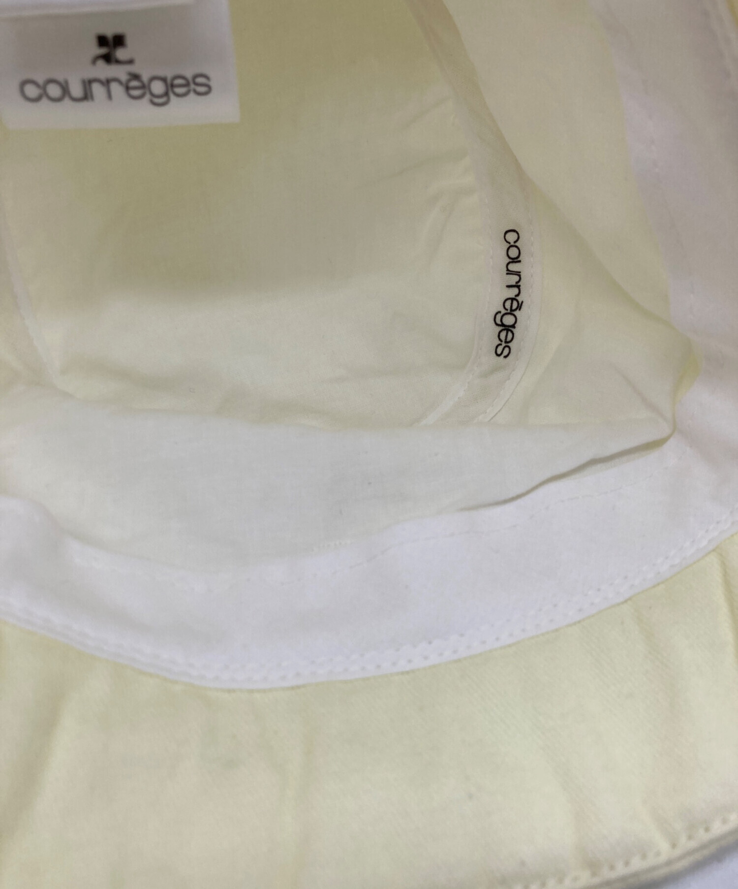 中古・古着通販】courreges (クレージュ) バケットハット イエロー