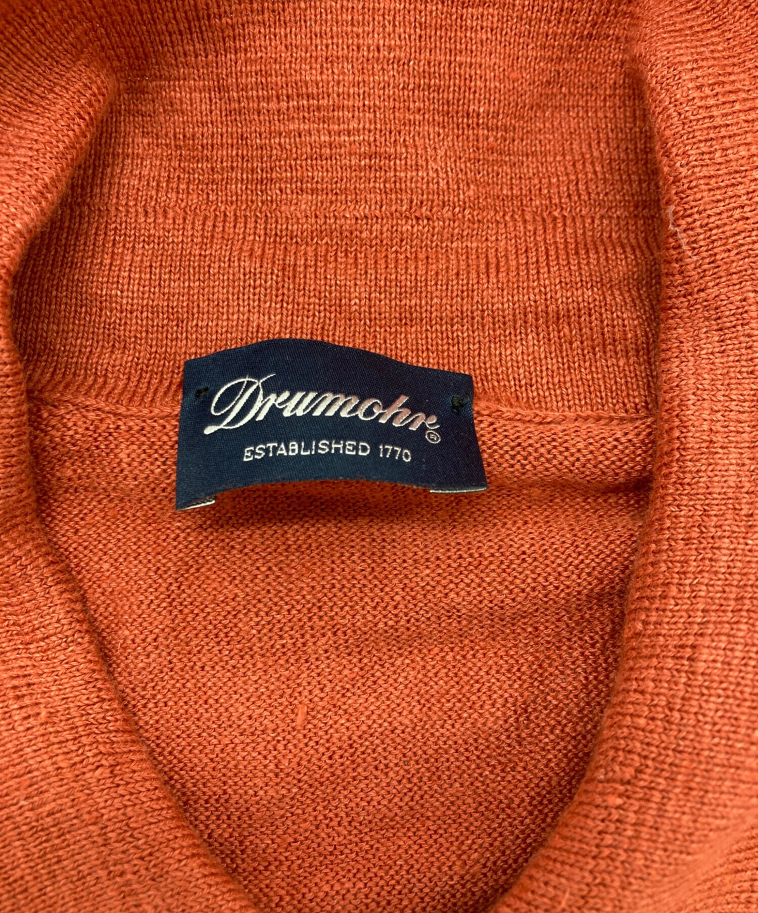 中古・古着通販】Drumohr (ドルモア) ニットポロシャツ レッド サイズ