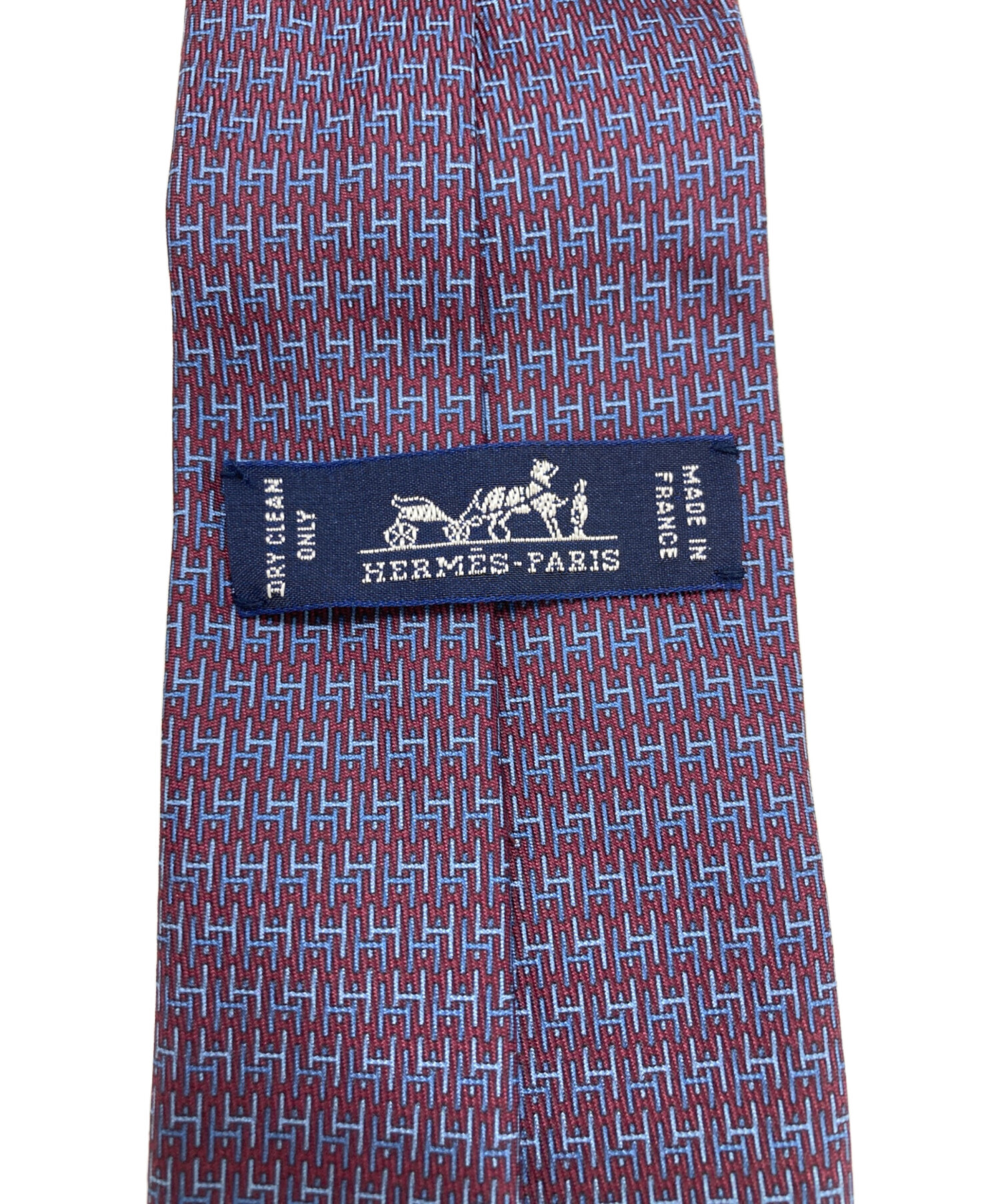中古・古着通販】HERMES (エルメス) cravate twill tie 7 ネイビー