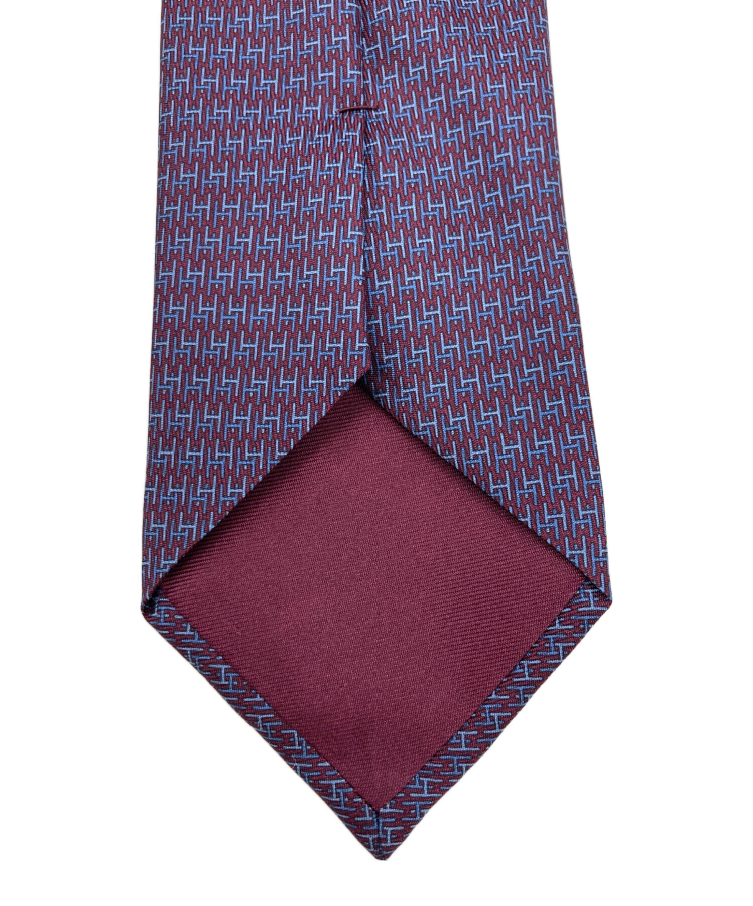 エルメス HERMES メンズ ネクタイ CRAVATE TWILL TIE 7 中古・古着通販】HERMES (エルメス) cravate twill tie 7 ネイビー