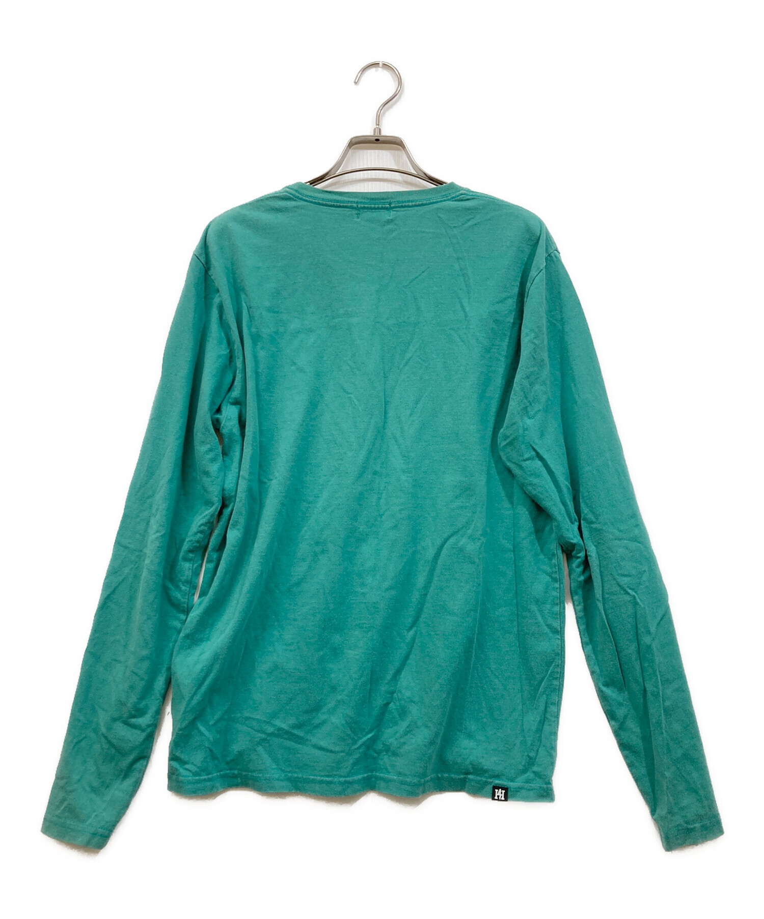 【人気M】HYSTERIC GLAMOUR ギターガール 長袖Tシャツ グリーン 中古・古着通販】Hysteric Glamour (ヒステリックグラマー) 長袖T
