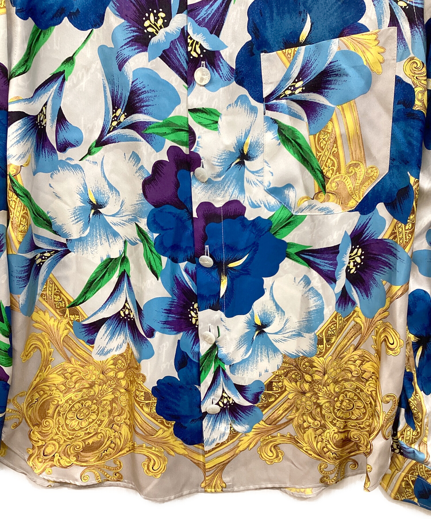 中古・古着通販】zele-paris (ゼル-パリ) シルクシャツ マルチカラー