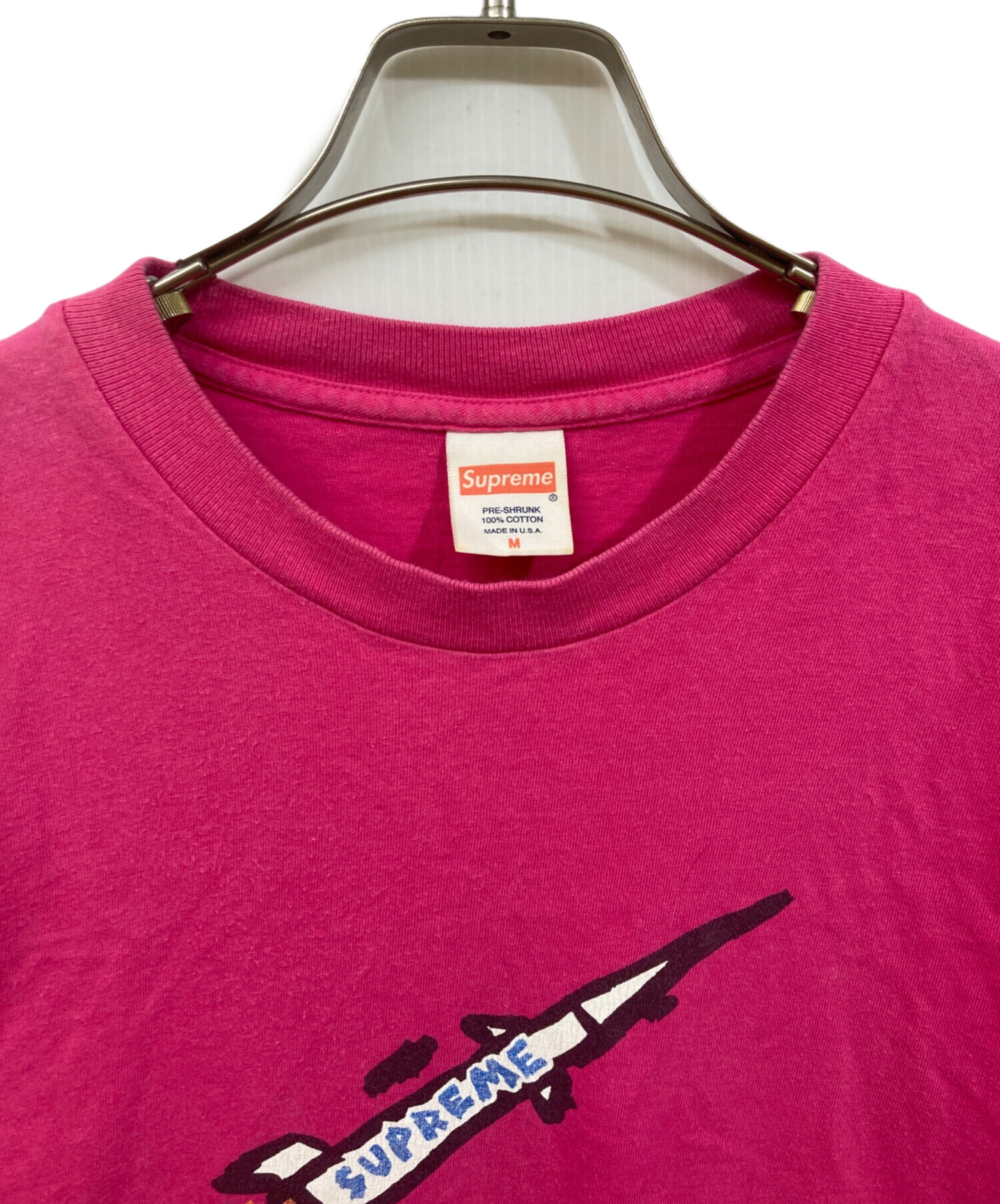 中古・古着通販】Supreme (シュプリーム) プリントTシャツ ピンク