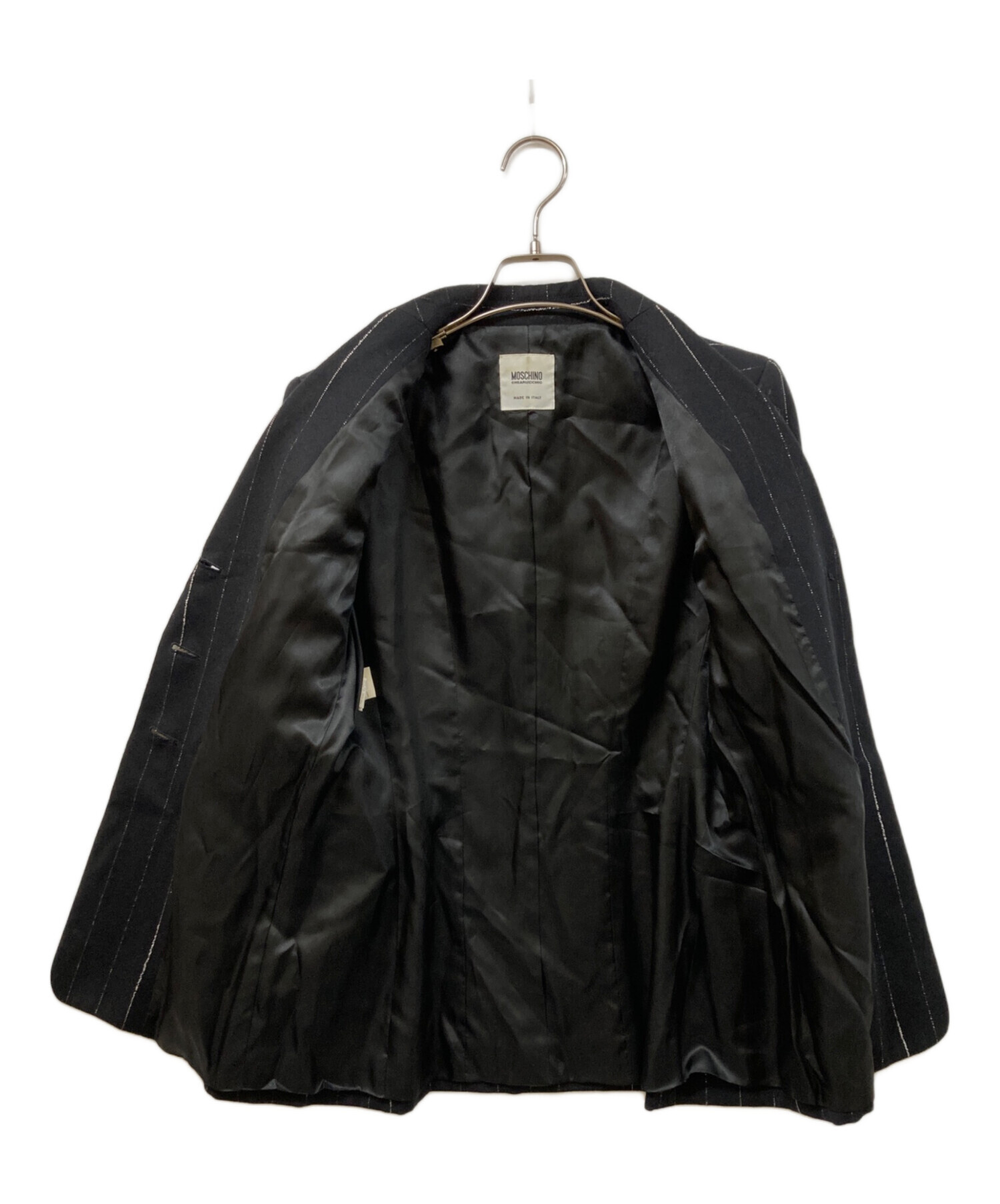 中古・古着通販】MOSCHINO (モスキーノ) ストライプデザインジャケット